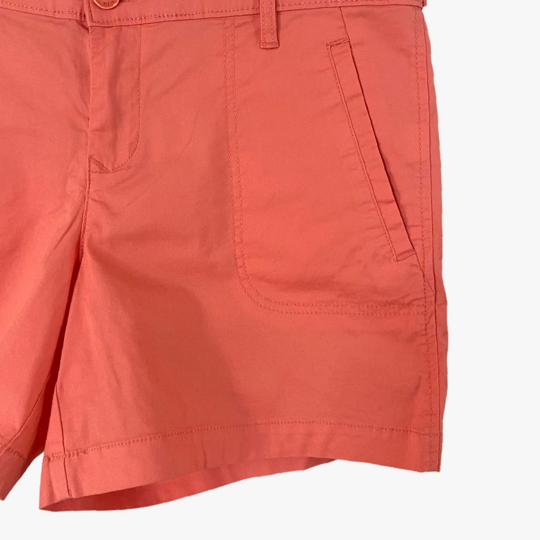 Vintage Calvin Klein Jeans Stretch Chino 4-Pocket Shorts Orange Women's 10 Casual New Size 32" / US 10 / IT 46 - 6 Thumbnail