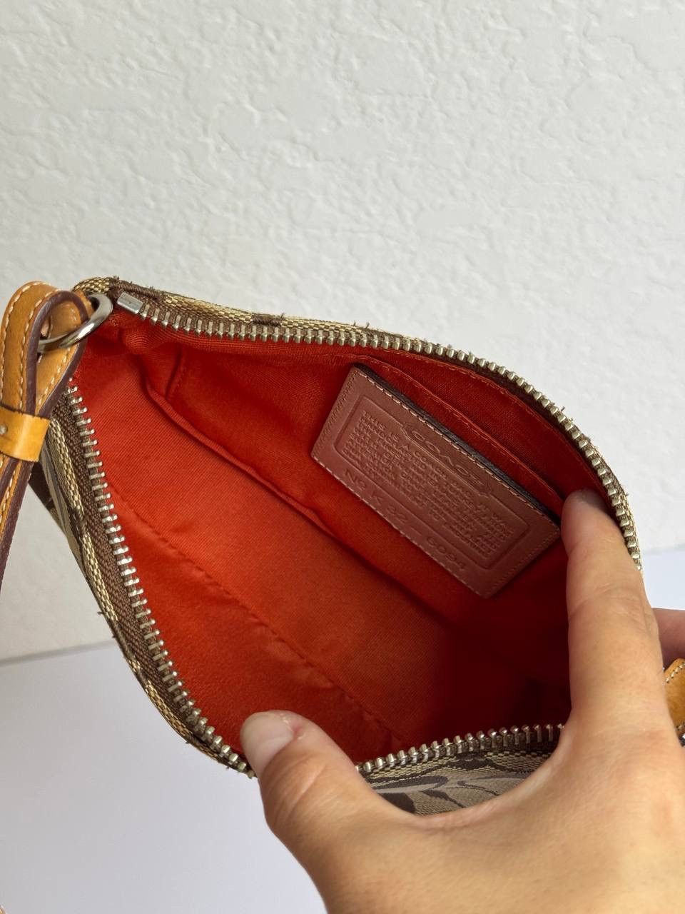 Coach Coach Y2K Signature Tan Leather Demi Mini Baguette Size ONE SIZE - 10 Thumbnail
