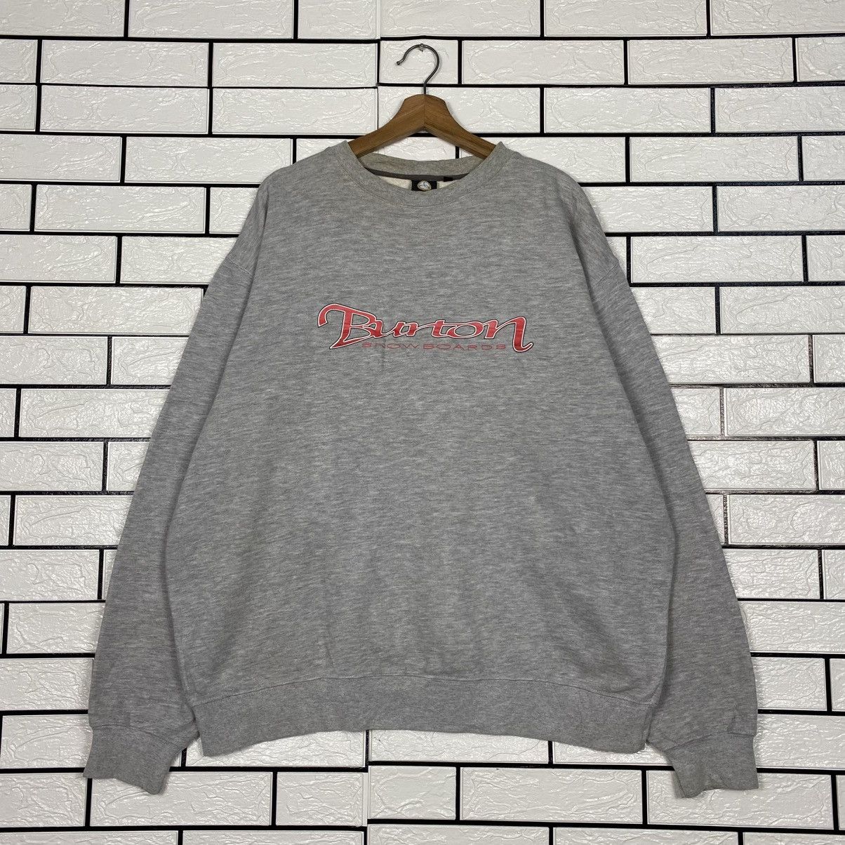 Japanese Brand 📌Vintage Sweatshirt Burton Snowboards Big Logo Size US L / EU 52-54 / 3 - 2 Thumbnail