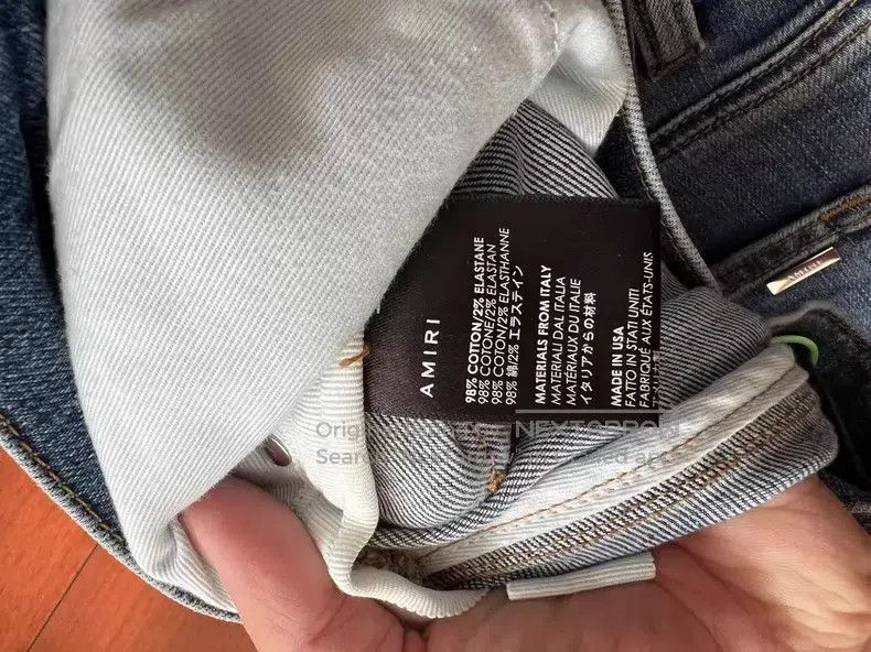Amiri Amiri Classic patched and water-washed blue denim jeans si Size US 30 / EU 46 - 4 Thumbnail