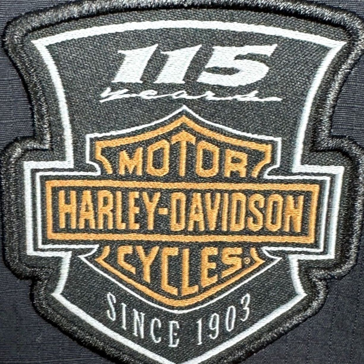 Harley Davidson Harley-Davidson Shirt Men L Black Button-Up Long Sleeve Ripstop with Embroidered Patch and Back Logo Size US L / EU 52-54 / 3 - 7 Thumbnail