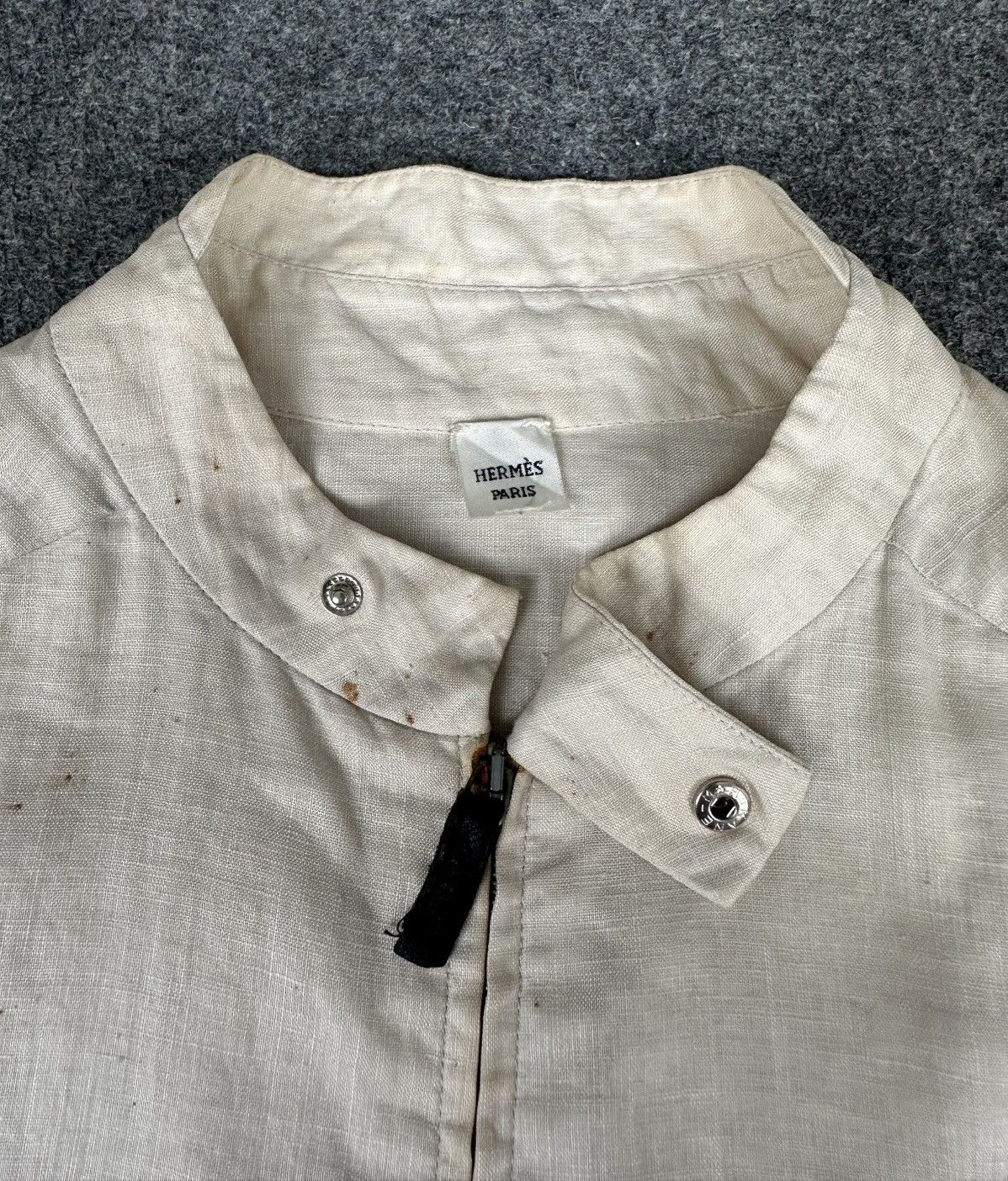 Hermes Hermes - Maison Margiela Zip-Up Single Collar Button Size US S / EU 44-46 / 1 - 6 Thumbnail