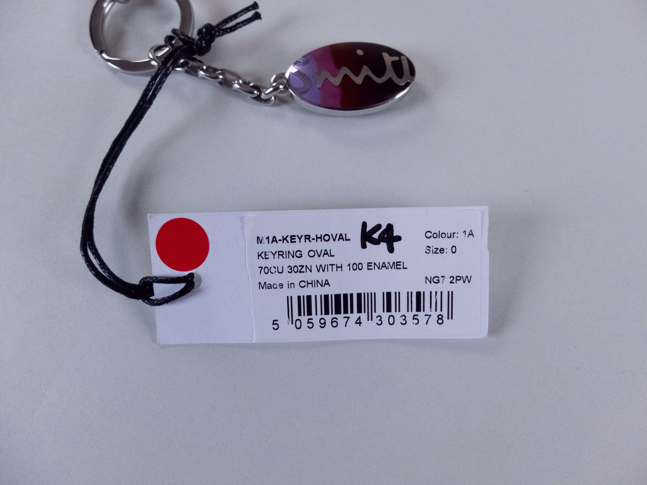 Paul Smith PAUL SMITH blue green red oval metal logo keyring key ring Size ONE SIZE - 6 Thumbnail