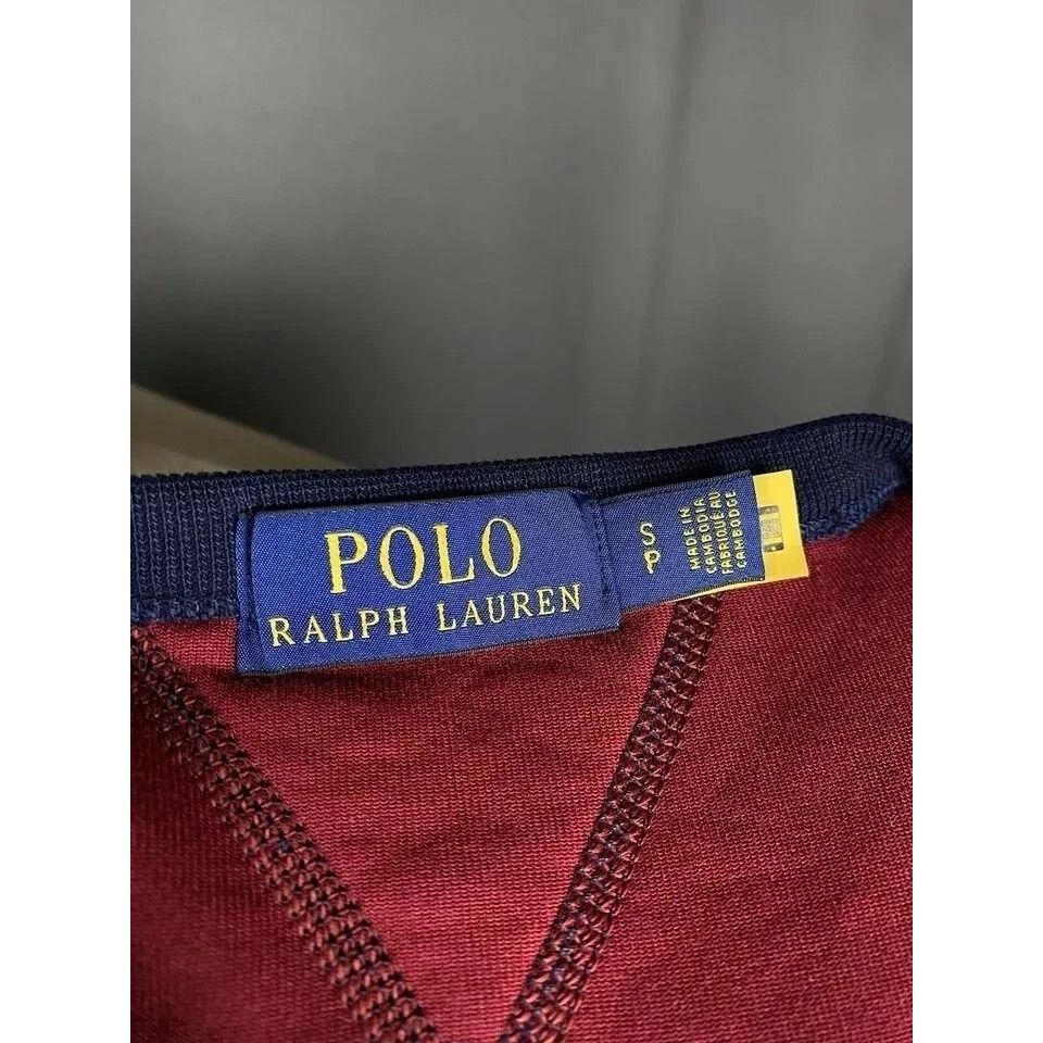 Polo Ralph Lauren Polo Ralph Lauren Big Logo Men's Red Crewneck Sweater Size S Size US S / EU 44-46 / 1 - 8 Thumbnail