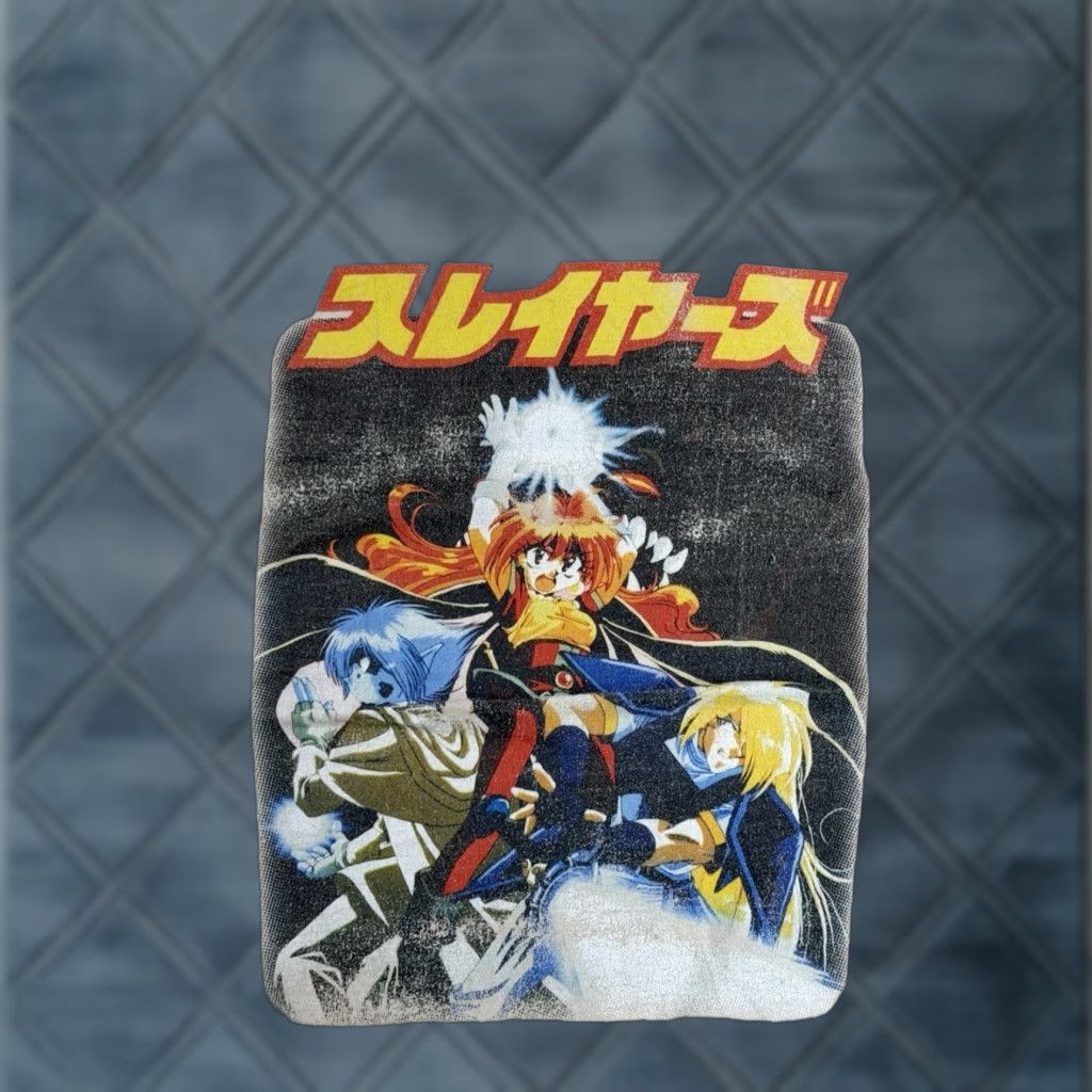 Vintage VINTAGE The Slayers Anime Manga Graphic Tee Men's XL Japanese Anime T-Shirt Shirt Short Sleeve Black 1990s Grunge Screen Stars Cotton El Salvador Mens Size US XL / EU 56 / 4 - 1 Thumbnail