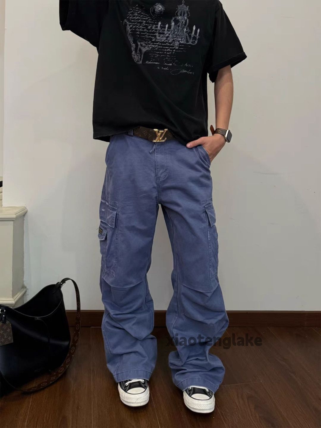 Designer × Japanese Brand × Vintage Unisex washed workwear pleaded cargo work pants Size US 30 / EU 46 - 1 Thumbnail
