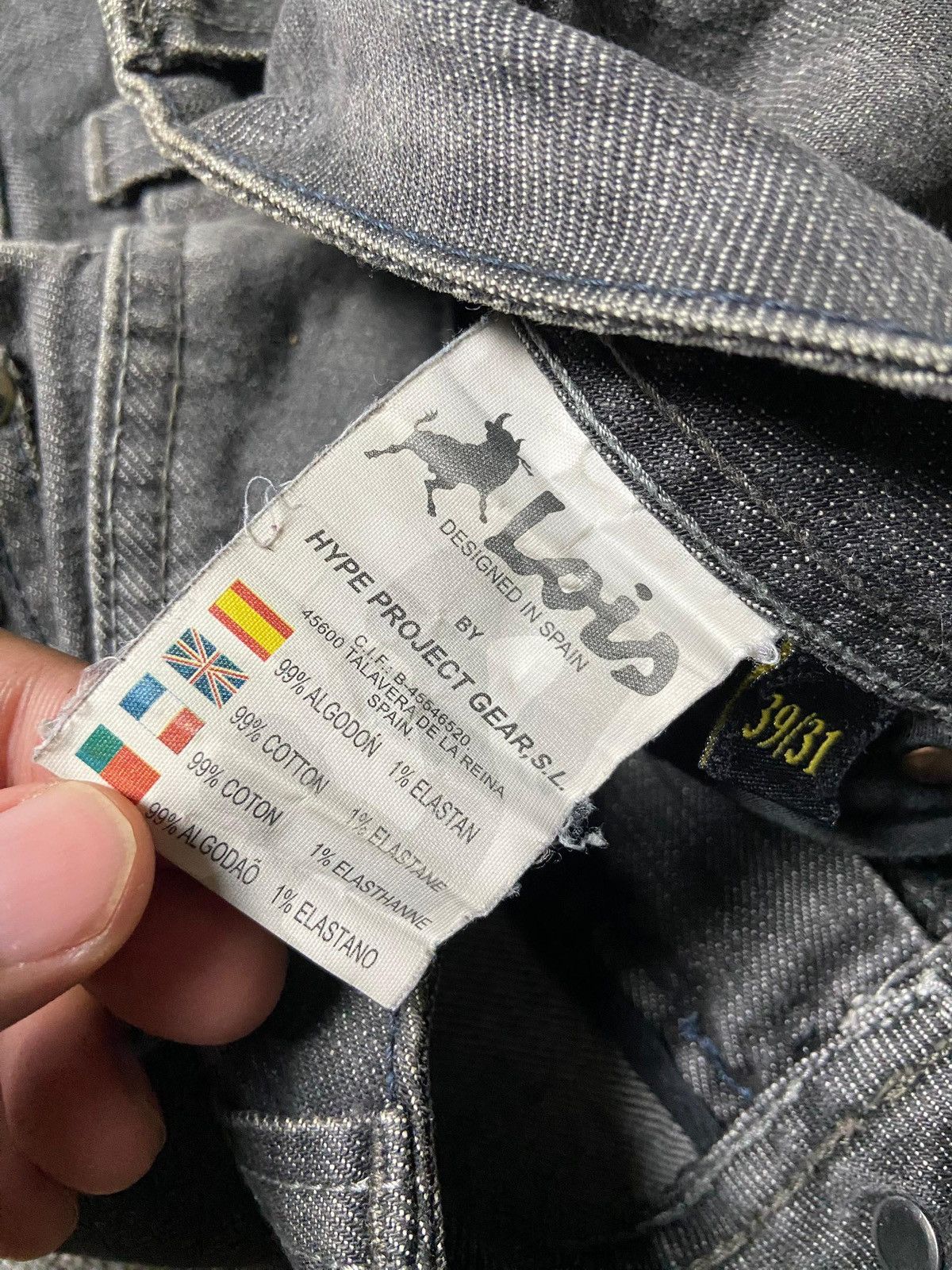 Japanese Brand Vintage LOIS Equip Spec Regular Cut Jeans (161) Size US 31 - 6 Thumbnail