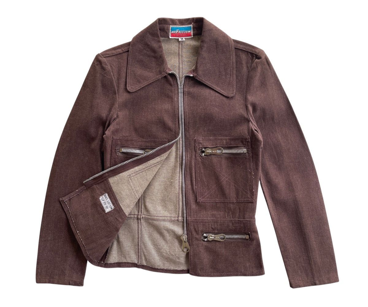 Japanese Brand Mister Freedom Denim Workwear Jacket Size M / US 6-8 / IT 42-44 - 3 Thumbnail