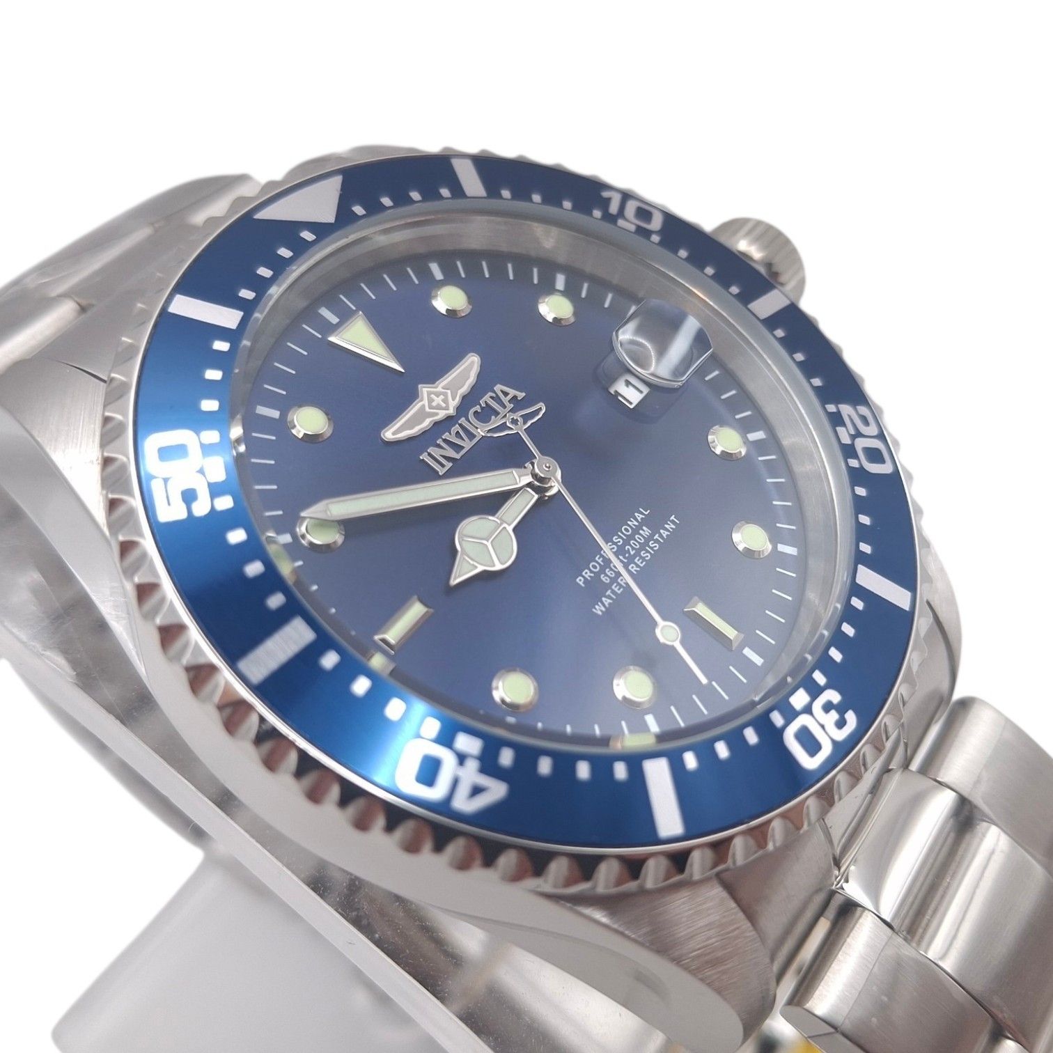 Invicta Invicta Pro Diver 43mm Blue Dial Mens Watch 22019 NEW Size 44 - 2 Thumbnail