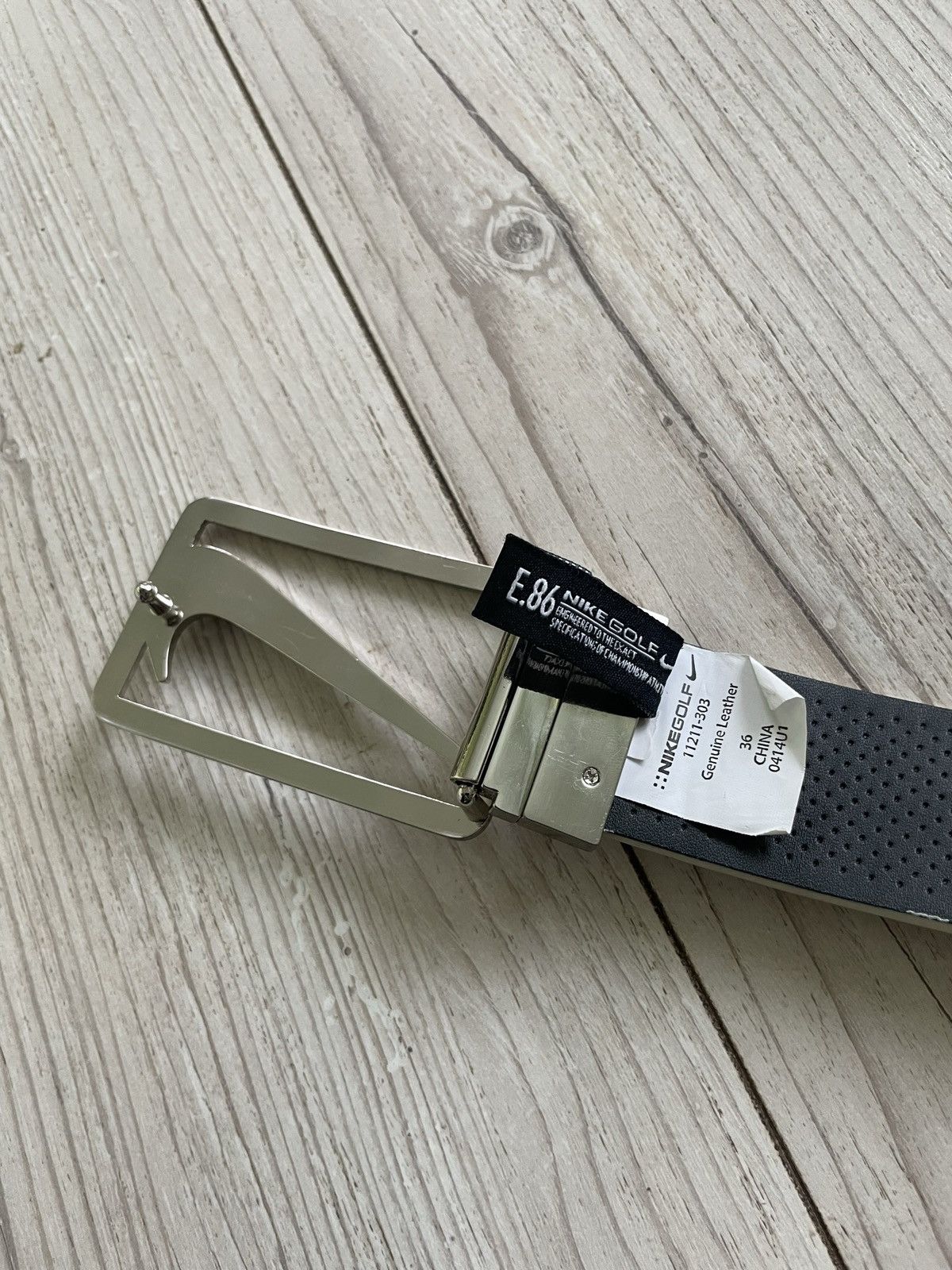 Nike Nike Golf - swoosh buckle leather belt Size ONE SIZE - 7 Thumbnail