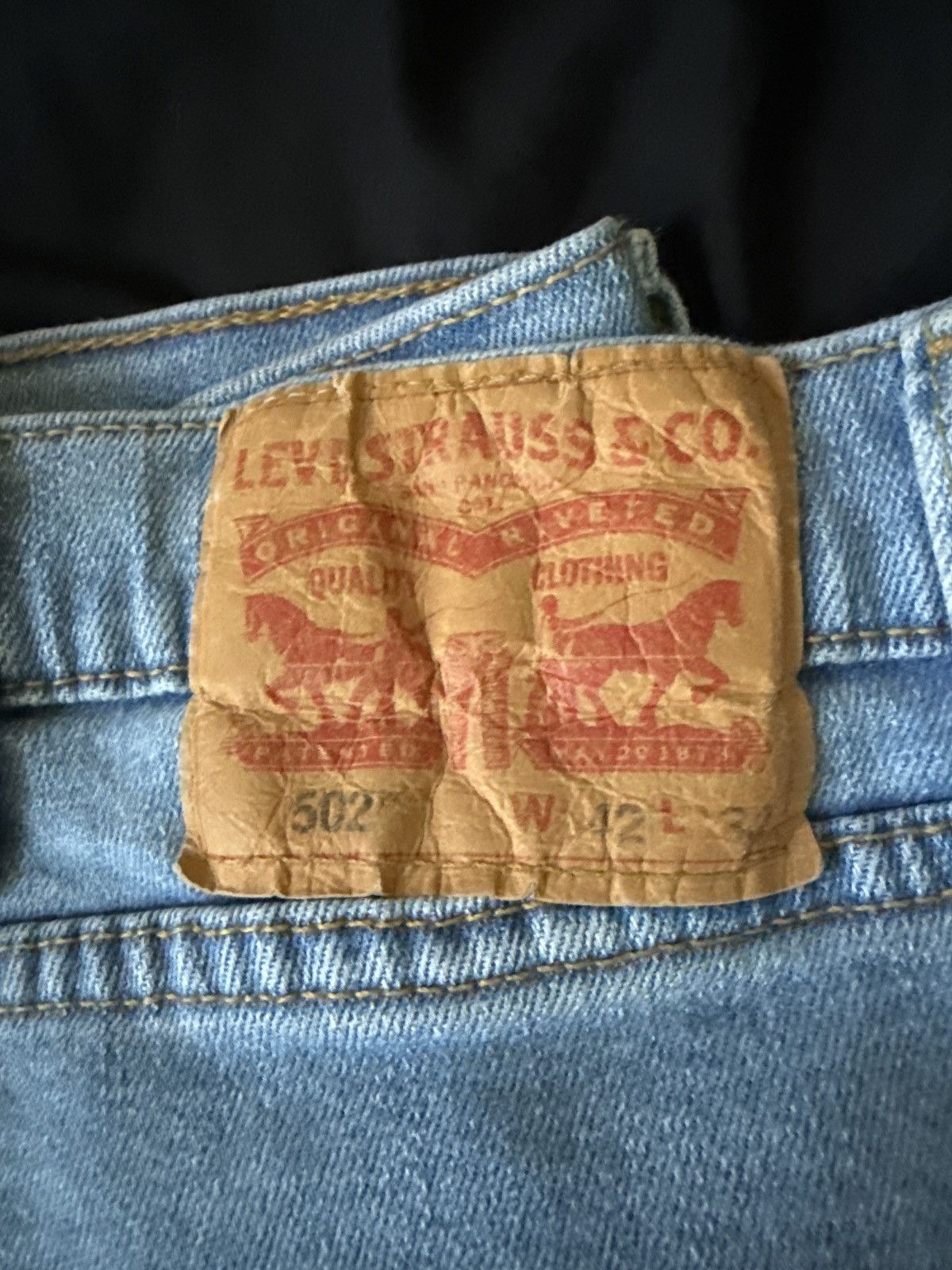 Levi's Levis 502 42x32 light wash Jeans Size US 42 / EU 58 - 2 Thumbnail
