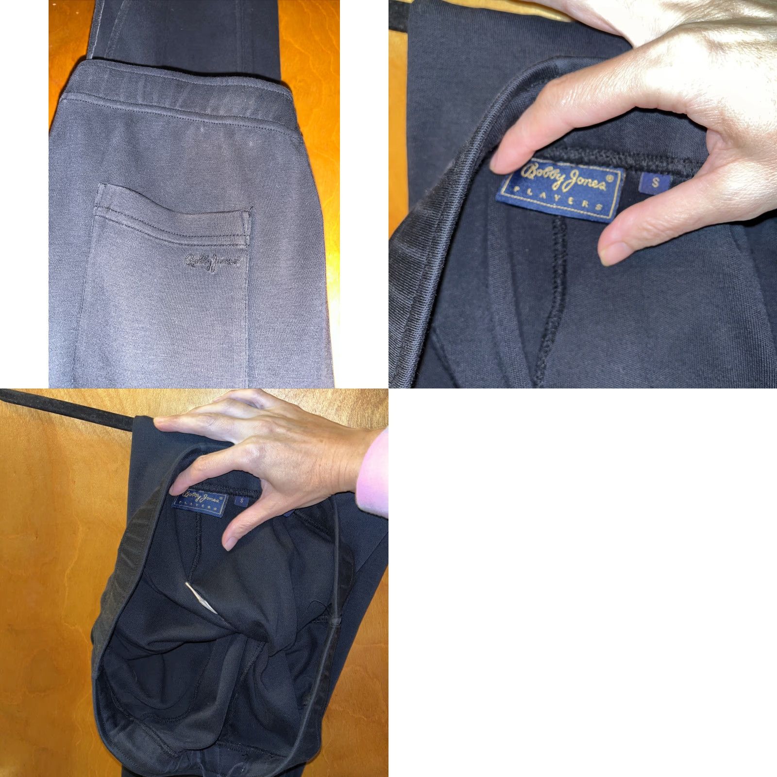 Vintage VINTAGE Bobby Jones Men’s Tracksuit Set Medium Black Peruvian Pima Cotton Zip Casual Activewear Size 40R - 8 Thumbnail