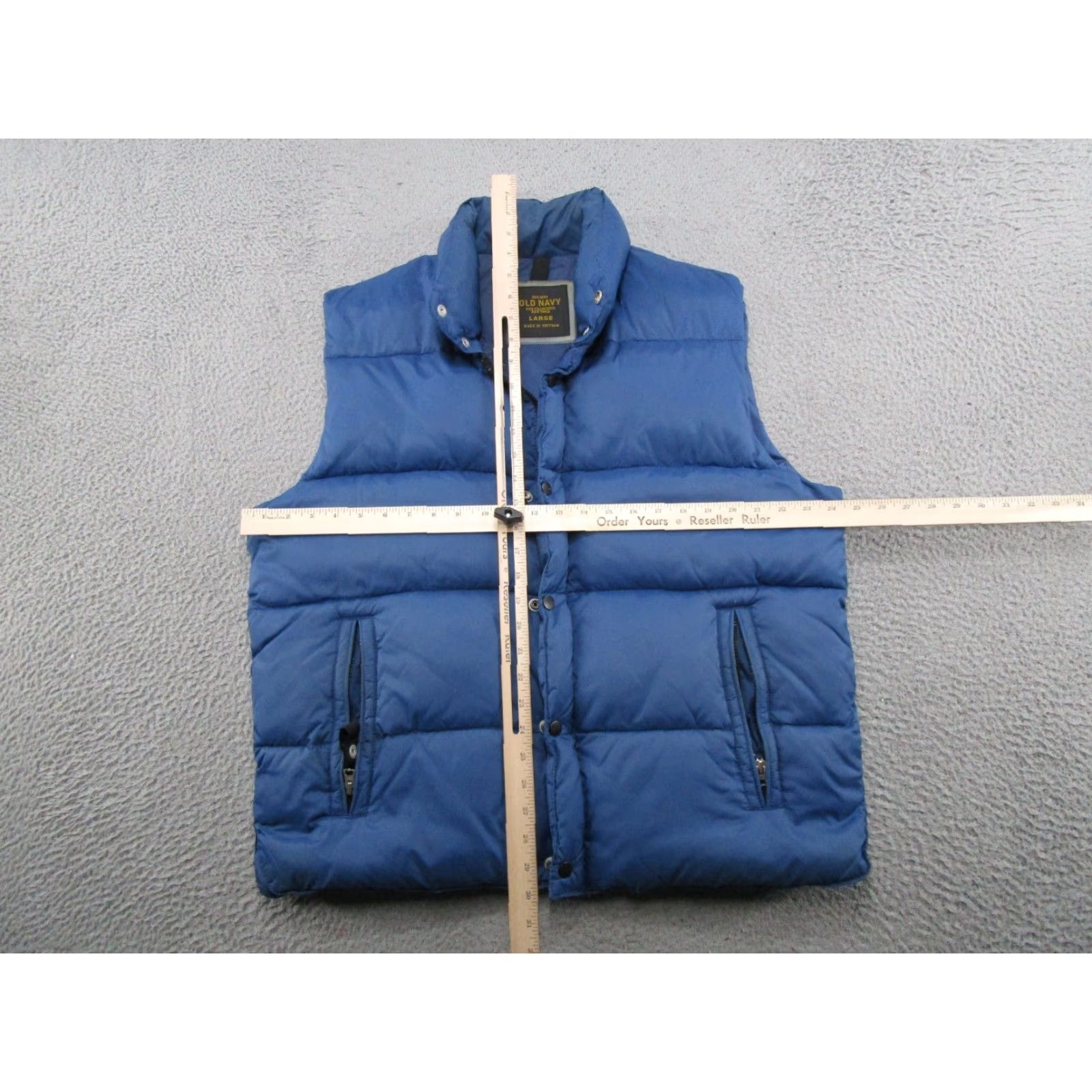 Old Navy Vintage Old Navy Vest Puffer Zip Front Snap Pockets Blue Size L Mens Casual Outdoor 90s Style Size US L / EU 52-54 / 3 - 6 Thumbnail