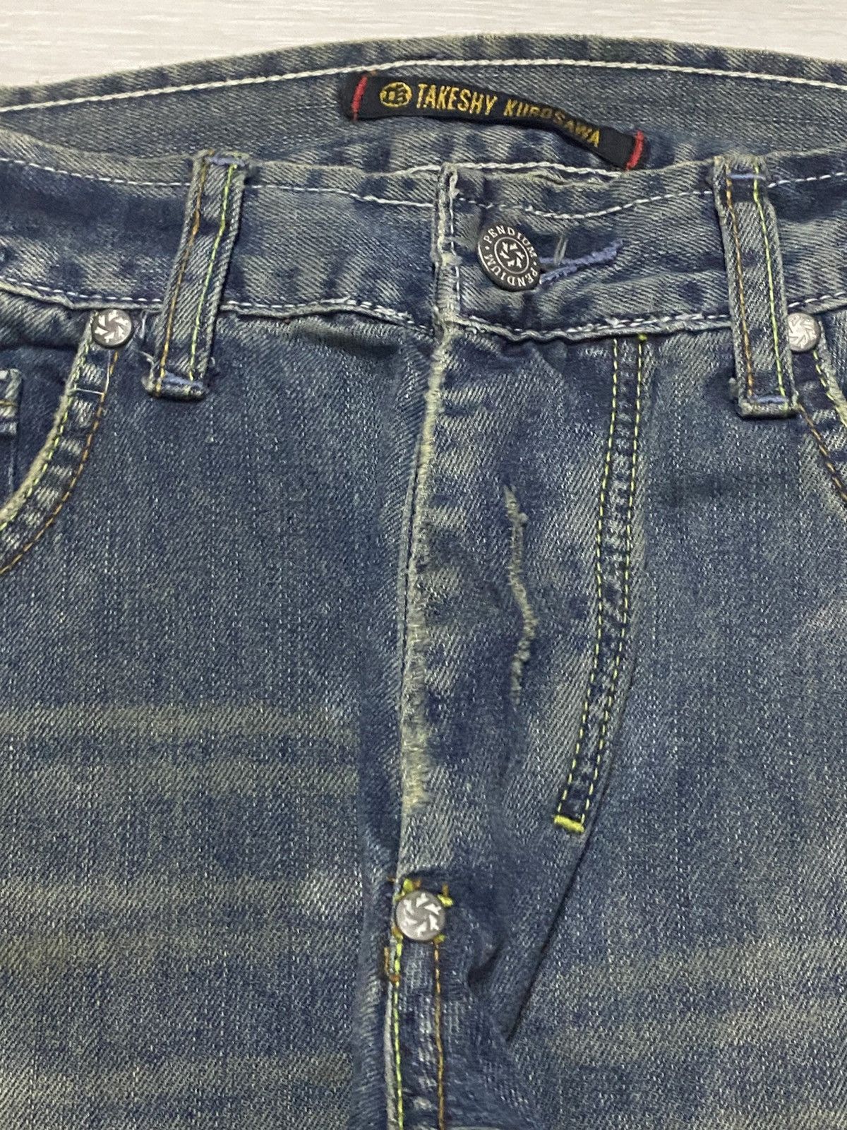 If Six Was Nine Takeshy Kurosawa State of the Art Denim Baggy Jeans Size US 30 / EU 46 - 12 Thumbnail