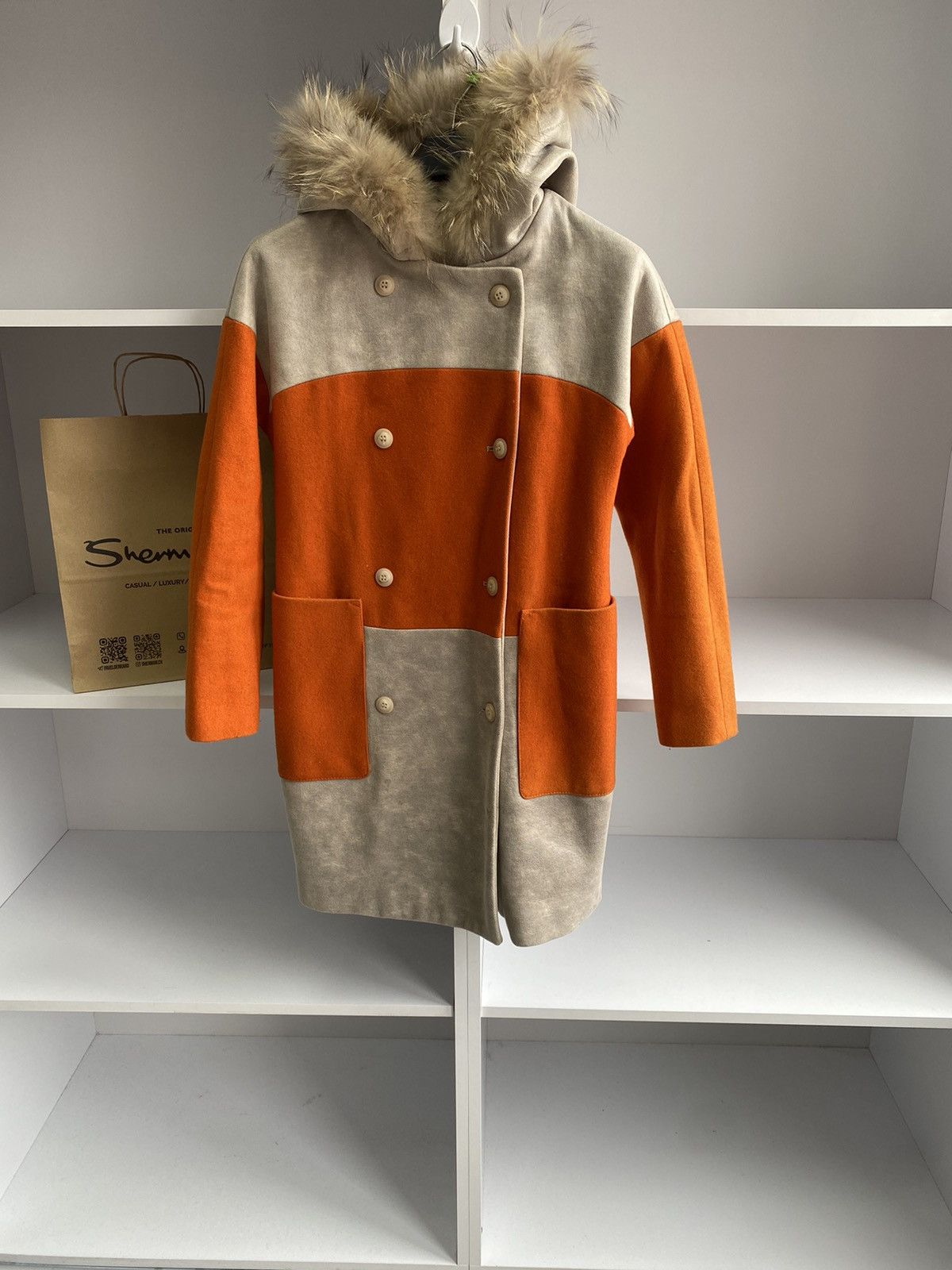 Marni × Vintage Vintage Marni Women’s Street wear Luxury Coat with fur Size S / US 4 / IT 40 - 2 Thumbnail