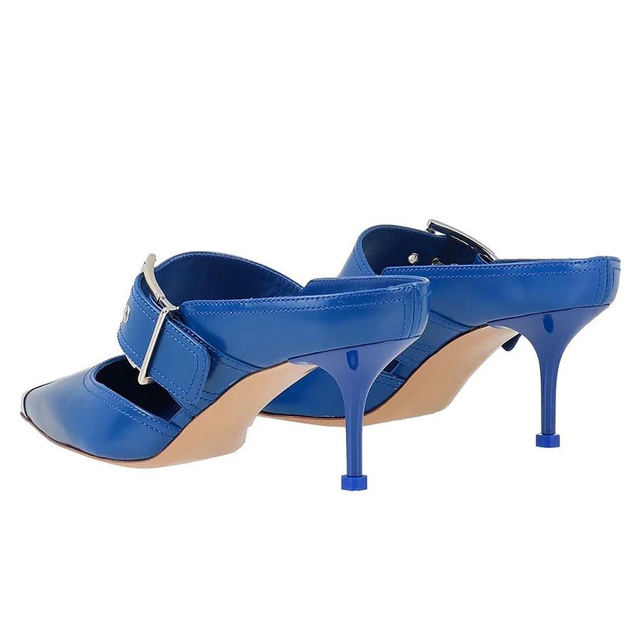 Alexander McQueen o1y0225 Mules in Blue Size US 6 / IT 36 - 5 Thumbnail