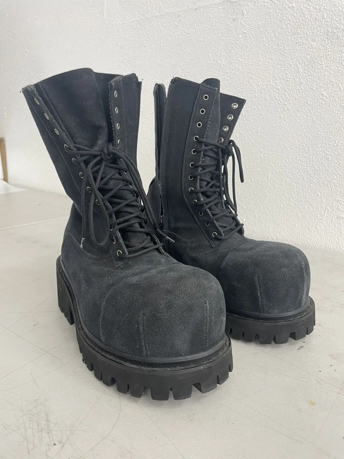 Balenciaga Balenciaga Canvas Stomper Boots size 42 | Grailed