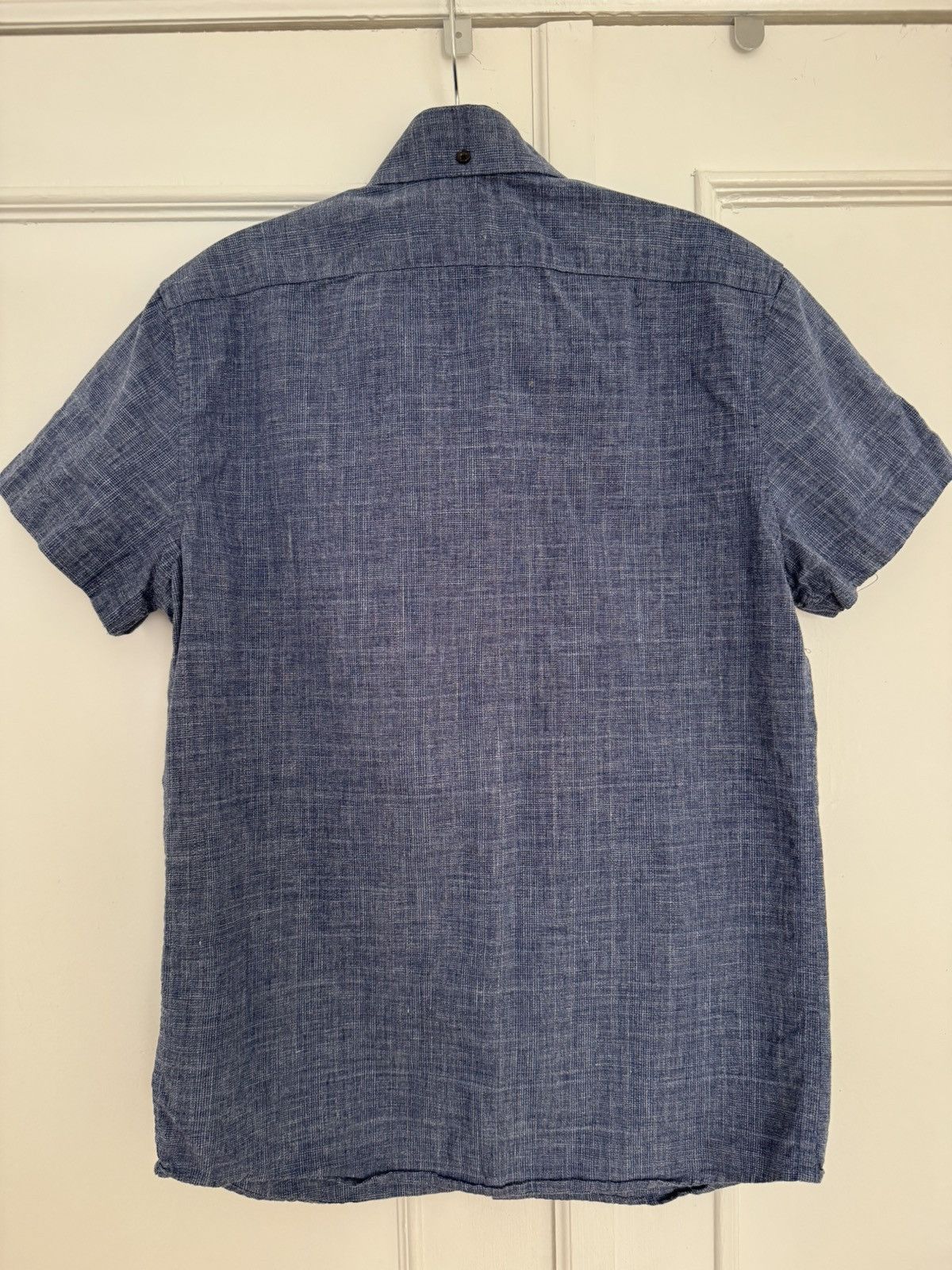 Taylor Stitch Taylor Stitch Short Sleeve Jack Navy Slub Glen Plaid XS Size US XS / EU 42 / 0 - 8 Thumbnail