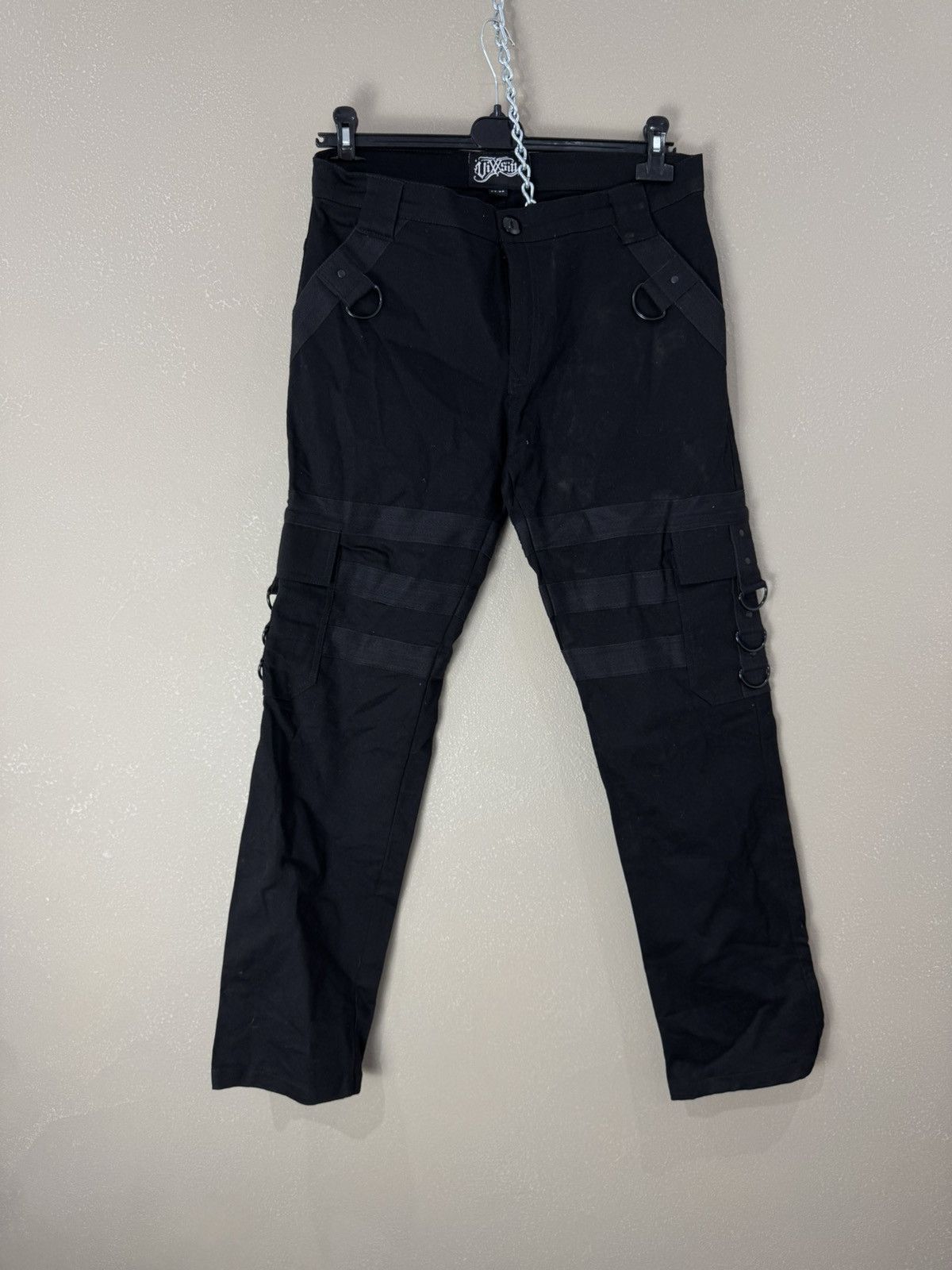 Japanese Brand Men`s VIXXSIN SLIM FIT BONDAGE BLACK STRETCH PANTS SIZE 34 Size US 34 / EU 50 - 1 Thumbnail