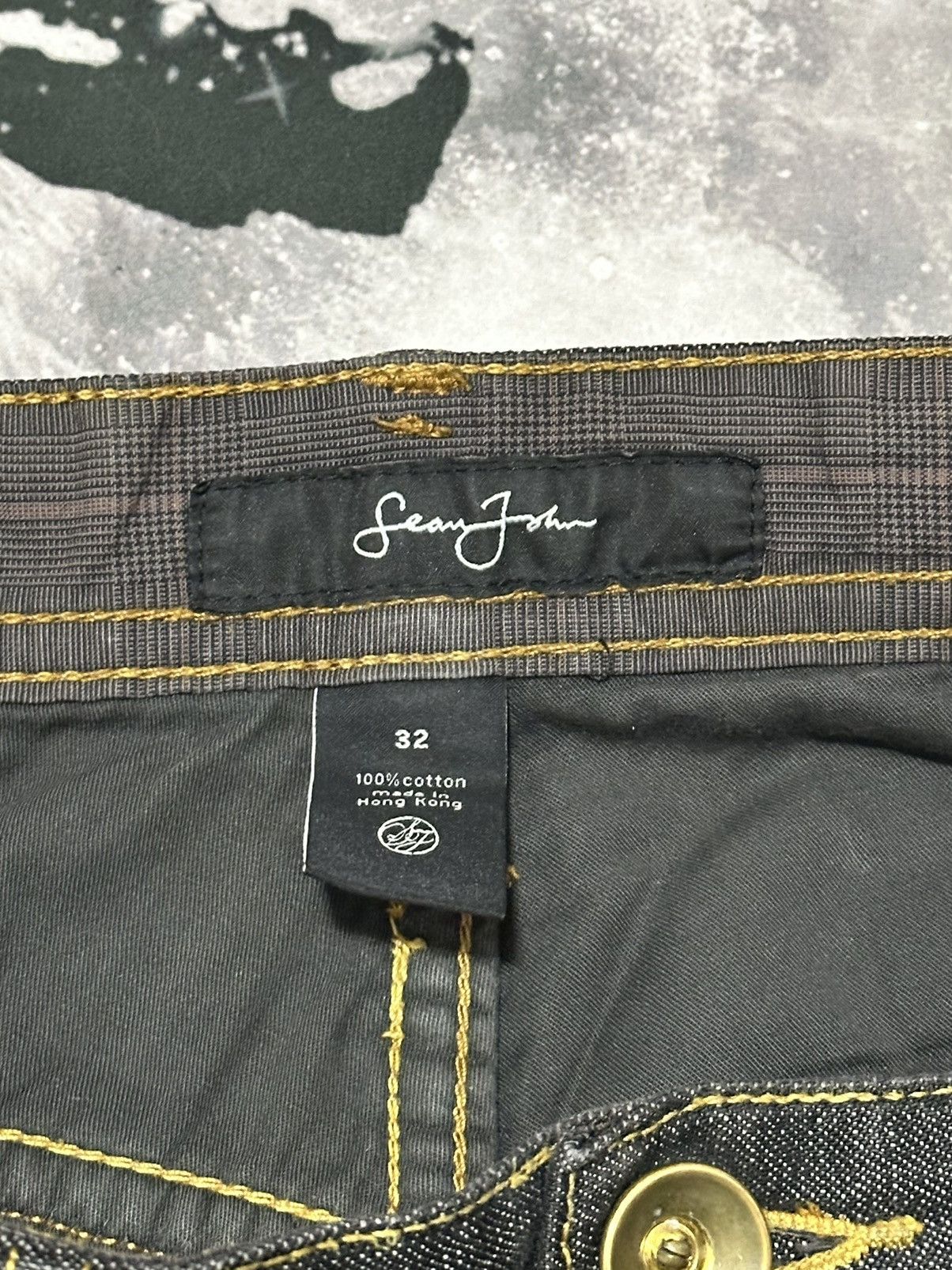 Sean John Sean John Mens Square Quilted Pattern Jeans Size US 32 / EU 48 - 8 Thumbnail