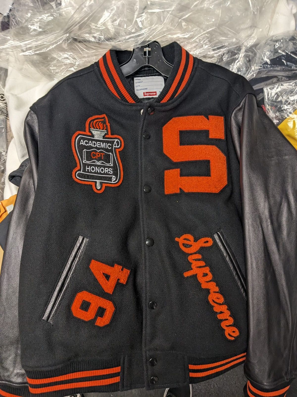 Supreme FW19 SUPREME TEAM VARSITY JACKET BLACK M 2019 Size US M / EU 48-50 / 2 - 5 Thumbnail