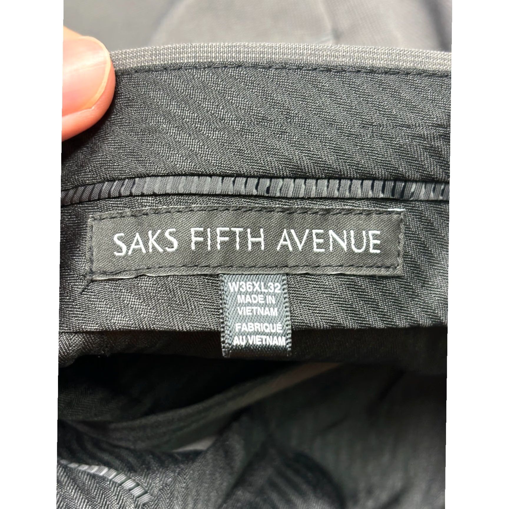 Saks Fifth Avenue Saks Fifth Avenue Mens Gray Dress Pants 36x32 Classic Fit Pants Business Casual Formal Workwear Mens Sportswear Size US 36 / EU 52 - 5 Thumbnail