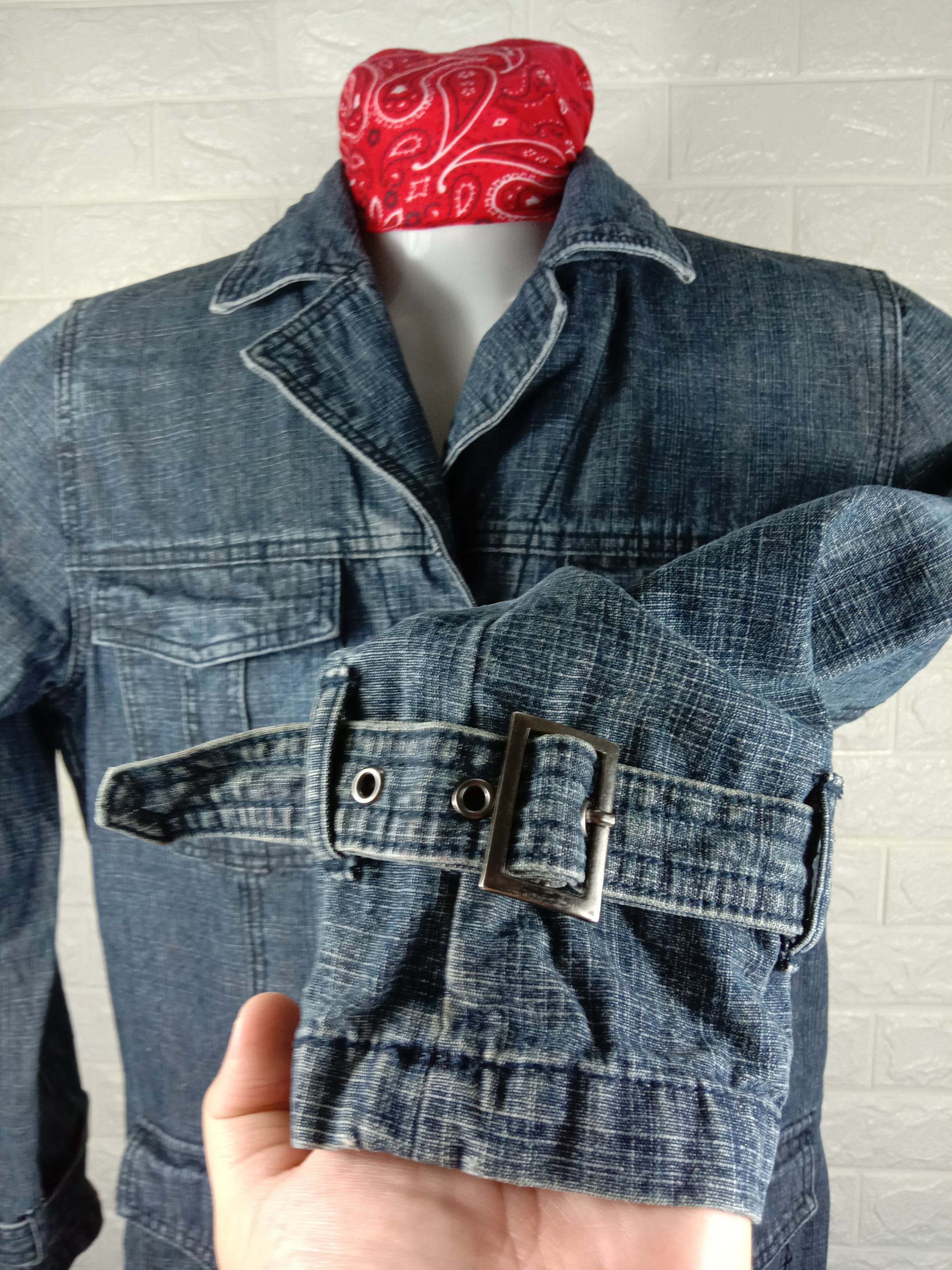Japanese Brand Vintage Back Rush Denim Jacket Size US M / EU 48-50 / 2 - 7 Thumbnail