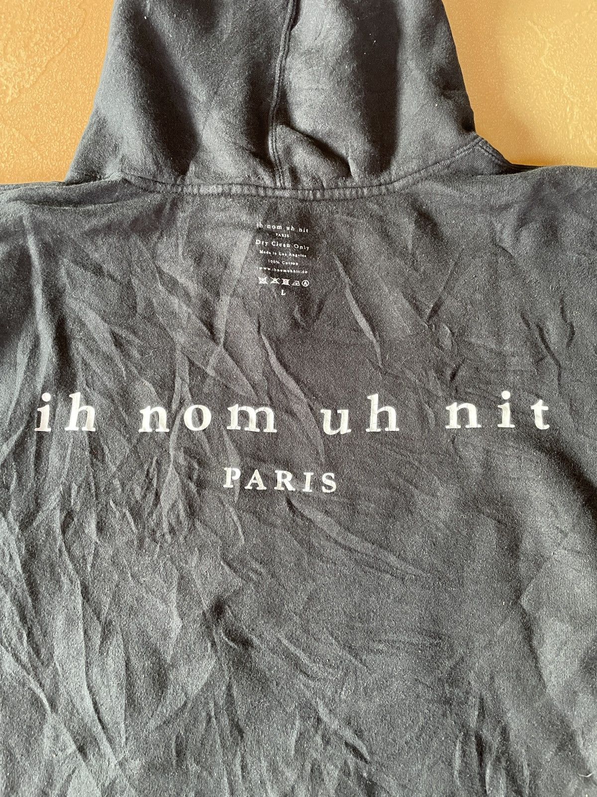 Designer × Ih Nom Uh Nit × Rap Tees Ih Nom Uh Nit Paris hoodies sweatshirt Dry clean iron on L Size US L / EU 52-54 / 3 - 6 Thumbnail