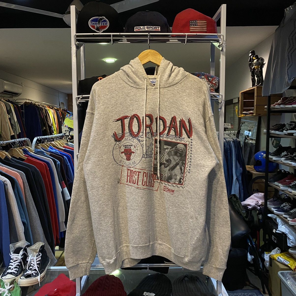 NBA Vintage 1990 Michael Jordan First Class chicago bulls hoodie Size US L / EU 52-54 / 3 - 1 Thumbnail