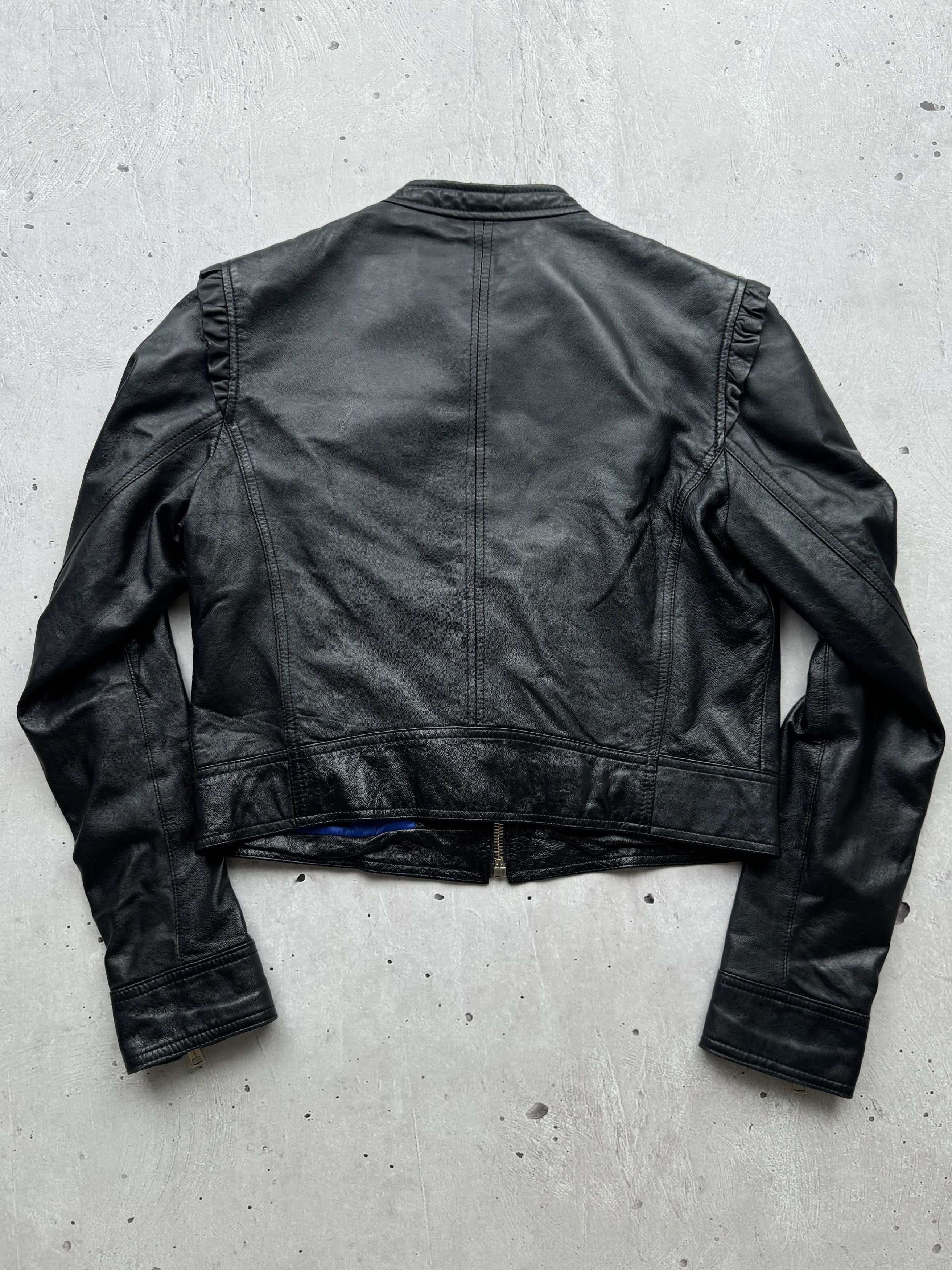 Dsquared2 × Genuine Leather × Vintage Dsquared2 Multi Zipped Lamb Leather Bomber Jacket Size M / US 6-8 / IT 42-44 - 11 Thumbnail