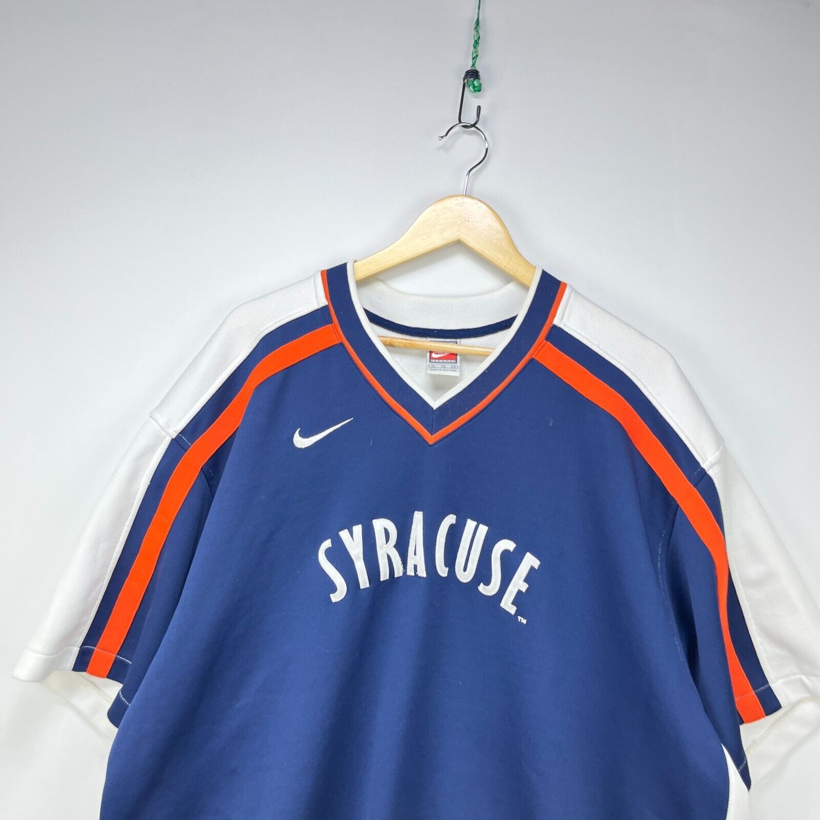 Nike × Vintage Vintage 90s Nike Syracuse Orangemen University Mesh XL Size US XL / EU 56 / 4 - 2 Thumbnail