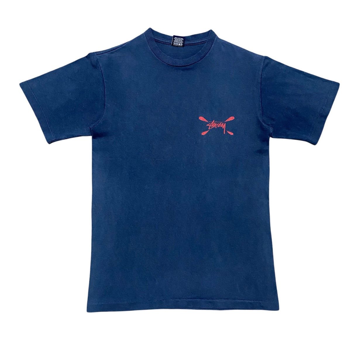 Stussy × Vintage Rare‼️🔥Vintage Stussy Paint Design SpellOut T-Shirt Size US XS / EU 42 / 0 - 2 Thumbnail