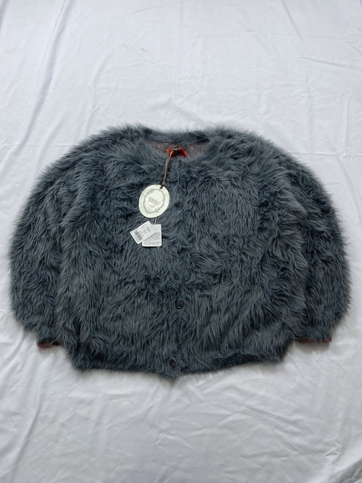 Japanese Brand Somari imagonation fur cardigan beauty beast style Size US L / EU 52-54 / 3 - 1 Thumbnail