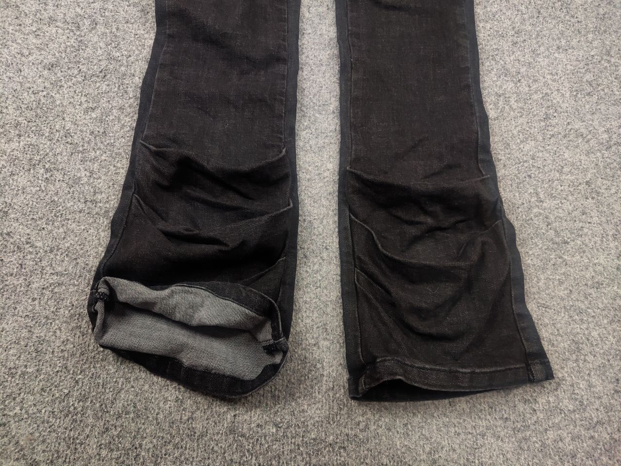 Le Grande Bleu (L.G.B.) 24ans Japan Design L.G.B. Silver Black Pocket Flared Jeans Size 26" / US 2 / IT 38 - 6 Thumbnail