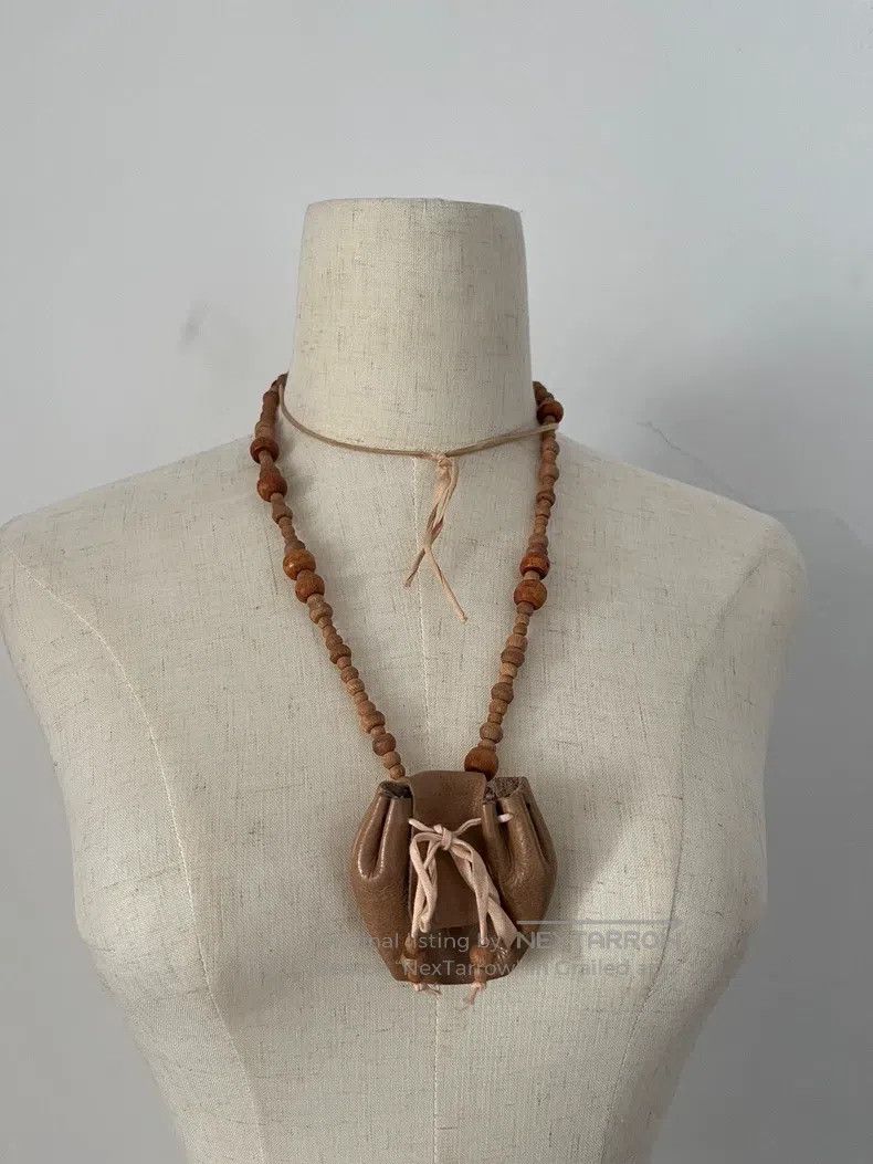Ann Demeulemeester Ann Demeulemeester Necklace Wooden Beads Brown Size ONE SIZE - 6 Thumbnail