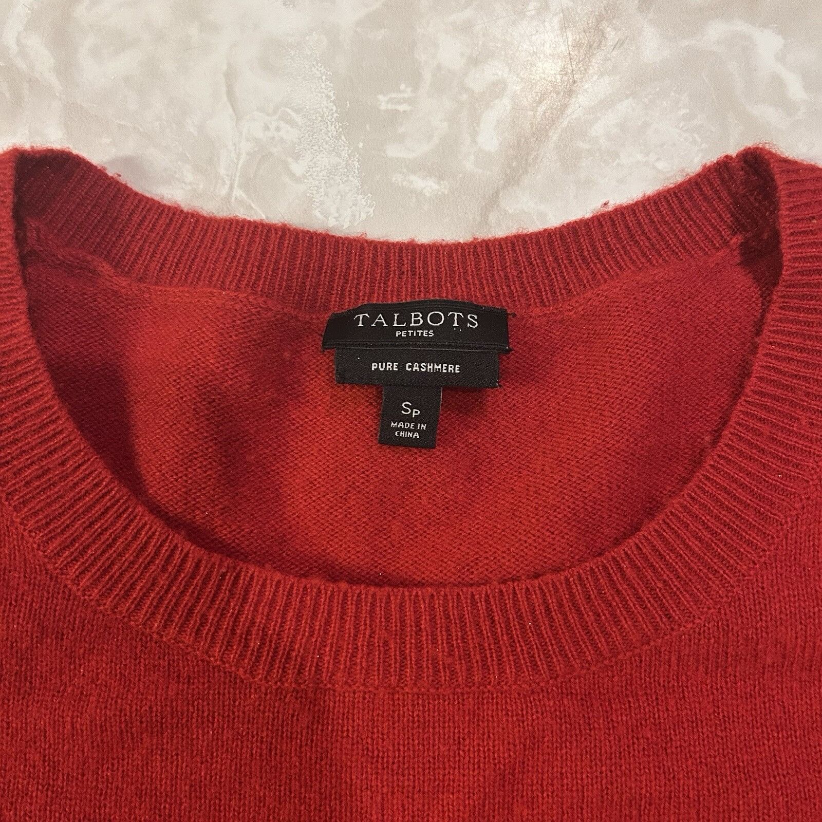 Talbots Talbots 100% Cashmere Sweater Womens Petites Small Sp Red Ro Size S / US 4 / IT 40 - 2 Thumbnail
