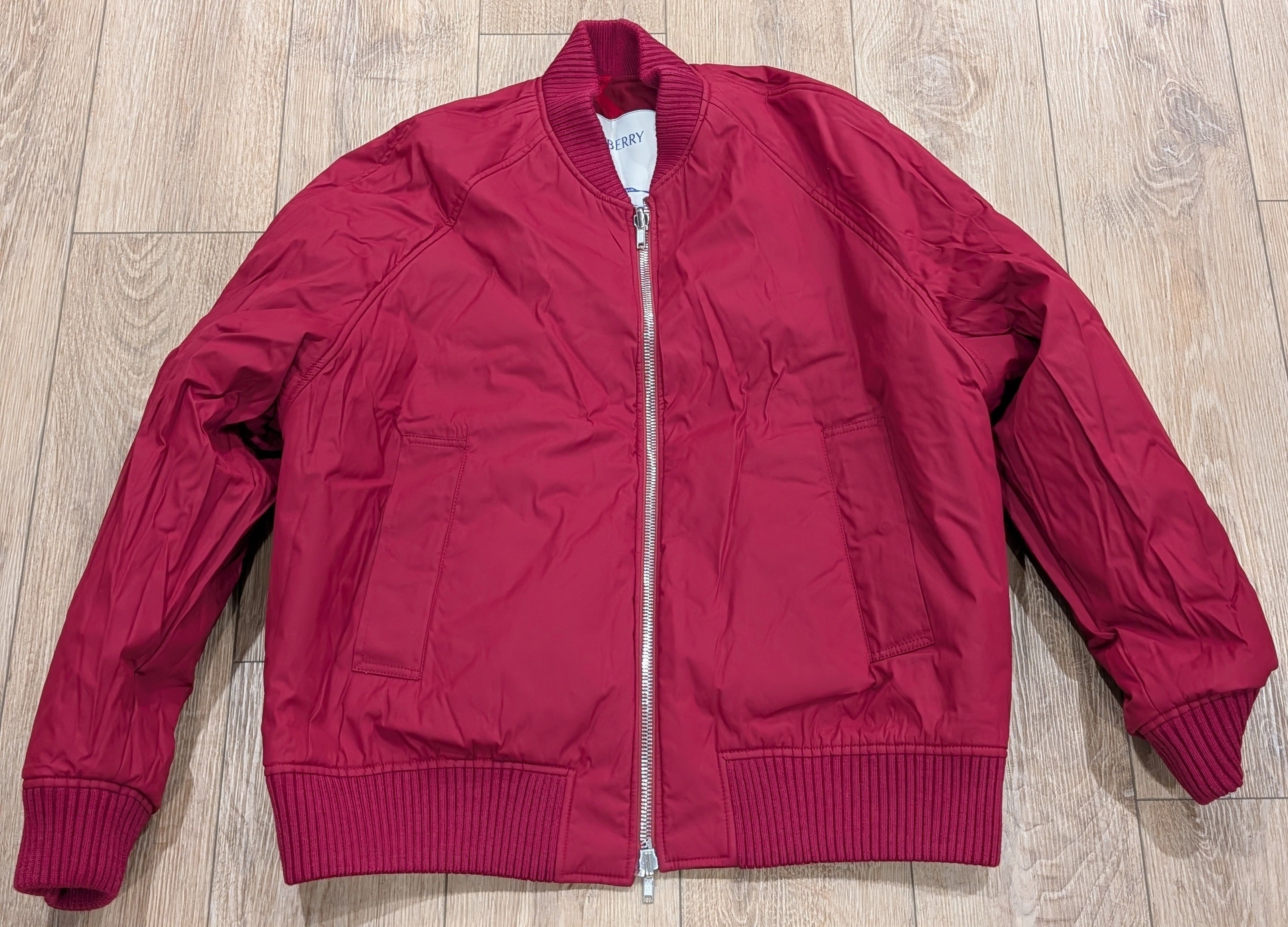 Burberry Burberry Reversible Bomber Jacket Ripple Red IP Check XL Size US XL / EU 56 / 4 - 6 Thumbnail