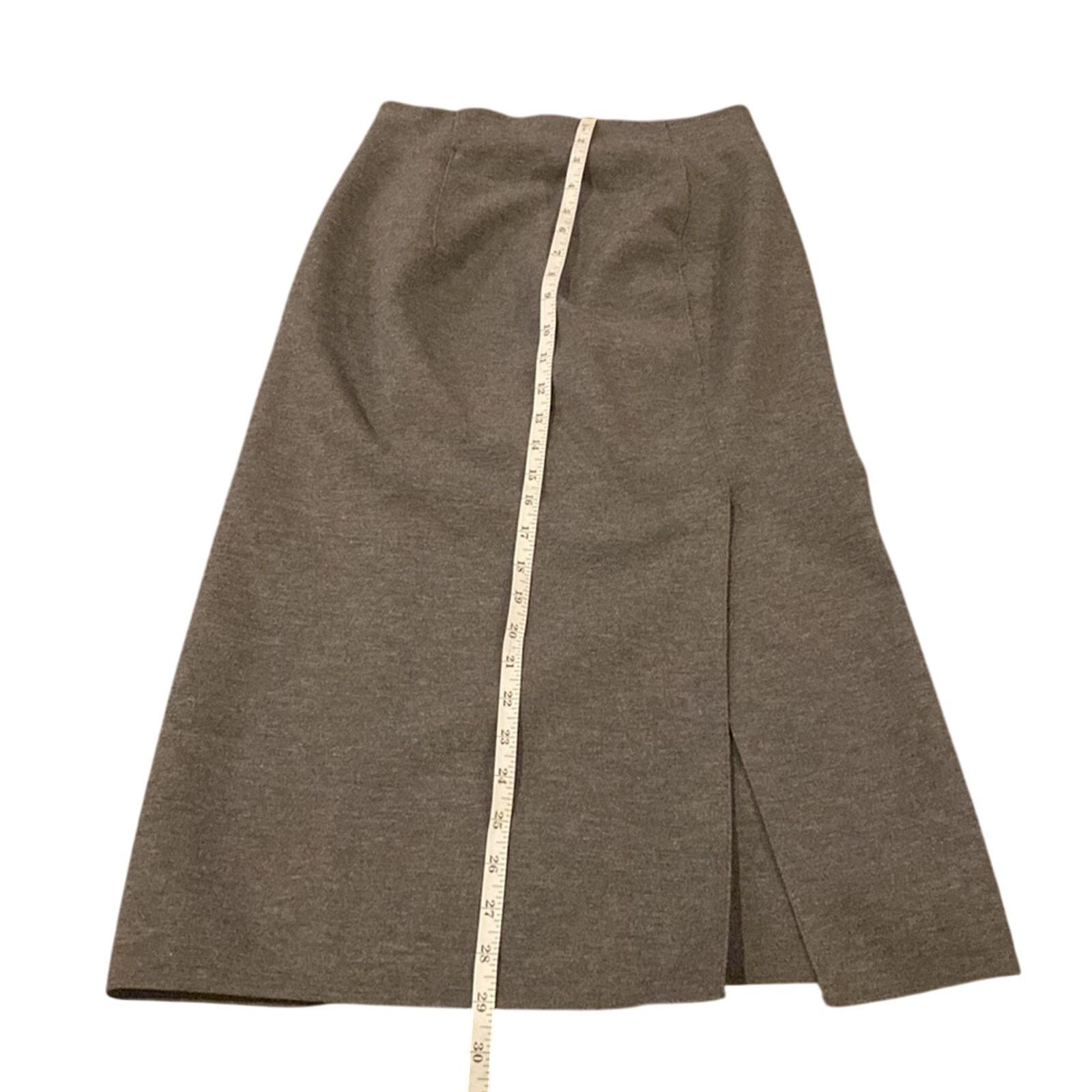 Rag & Bone Rag & Bone Anthracite Alanna Split Wool Skirt SZ.XXS Grey Size 24" / US 00 / IT 34 - 4 Thumbnail