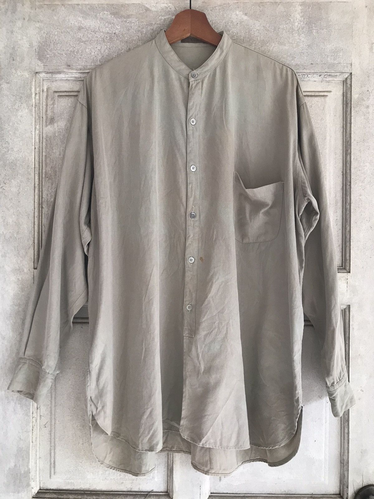 Yohji Yamamoto Rusty Y’s for men mandarin colar pullover button shirt Size US M / EU 48-50 / 2 - 1 Thumbnail