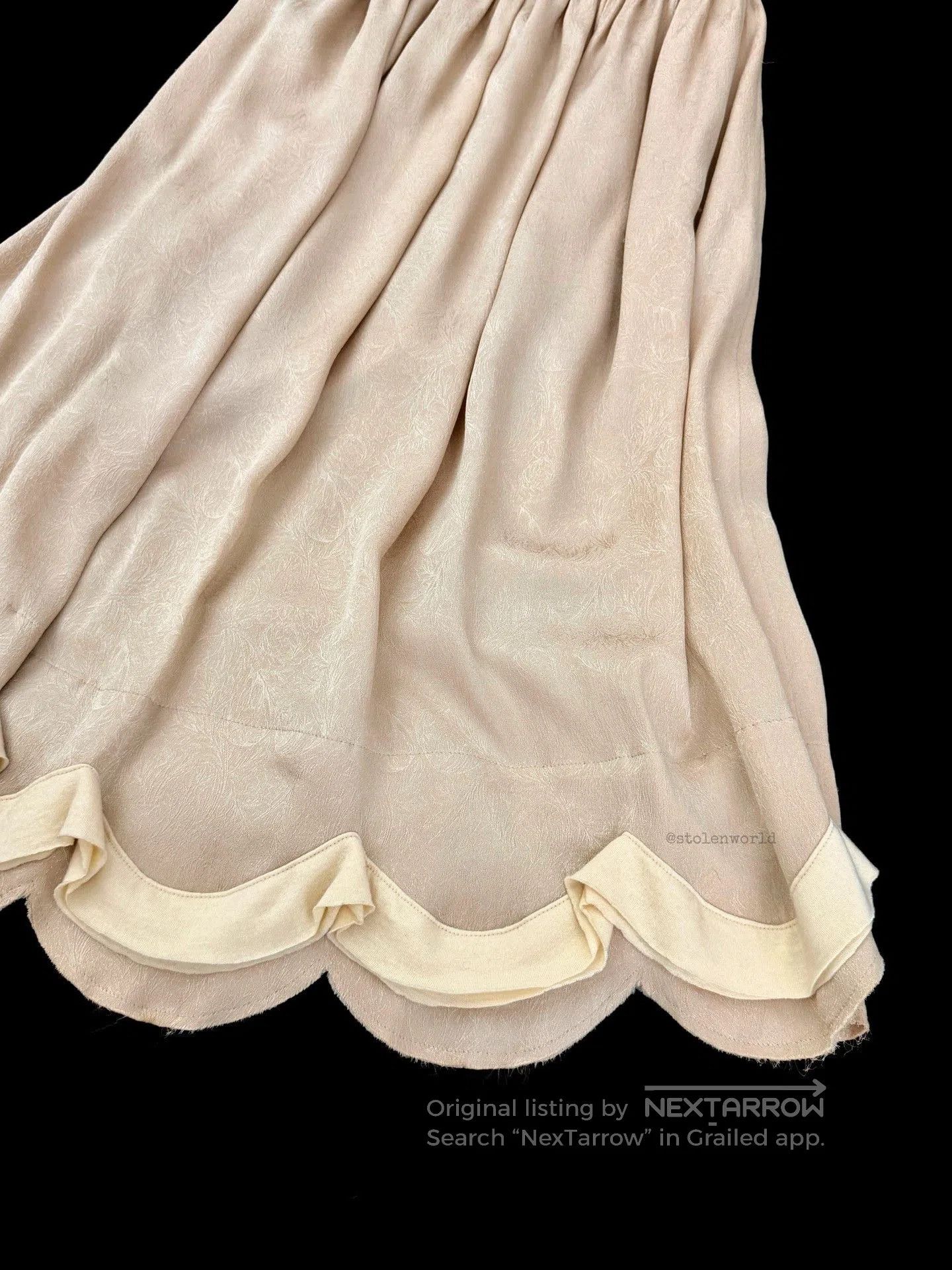 Comme des Garcons Comme des Garçons Silk Petal Hem Skirt. Size 33" - 3 Thumbnail