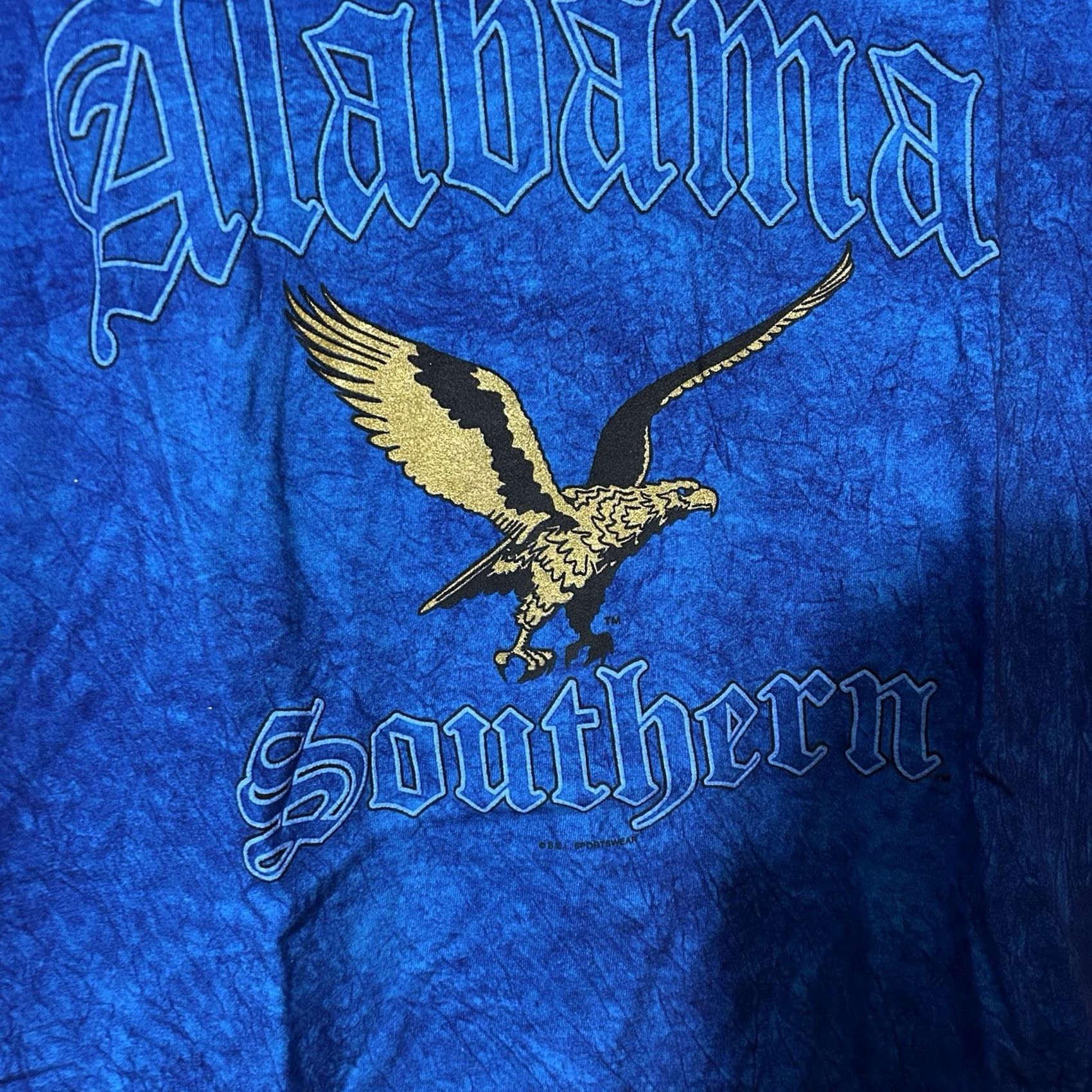 Hanes VINTAGE Hanes Alabama Southern college tie dye shirt XL Blue Men T-Shirt 90s Size XL Size US XL / EU 56 / 4 - 2 Thumbnail