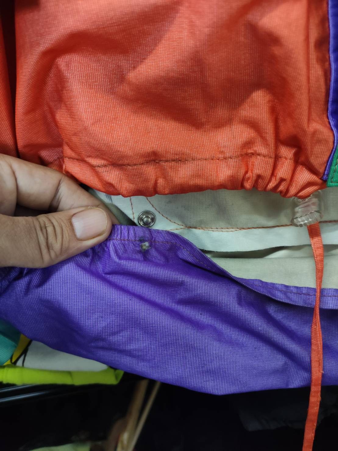 Goretex Vtg 90's Gore-Tex Multicolor Hoodie Jacket Size US XL / EU 56 / 4 - 12 Thumbnail