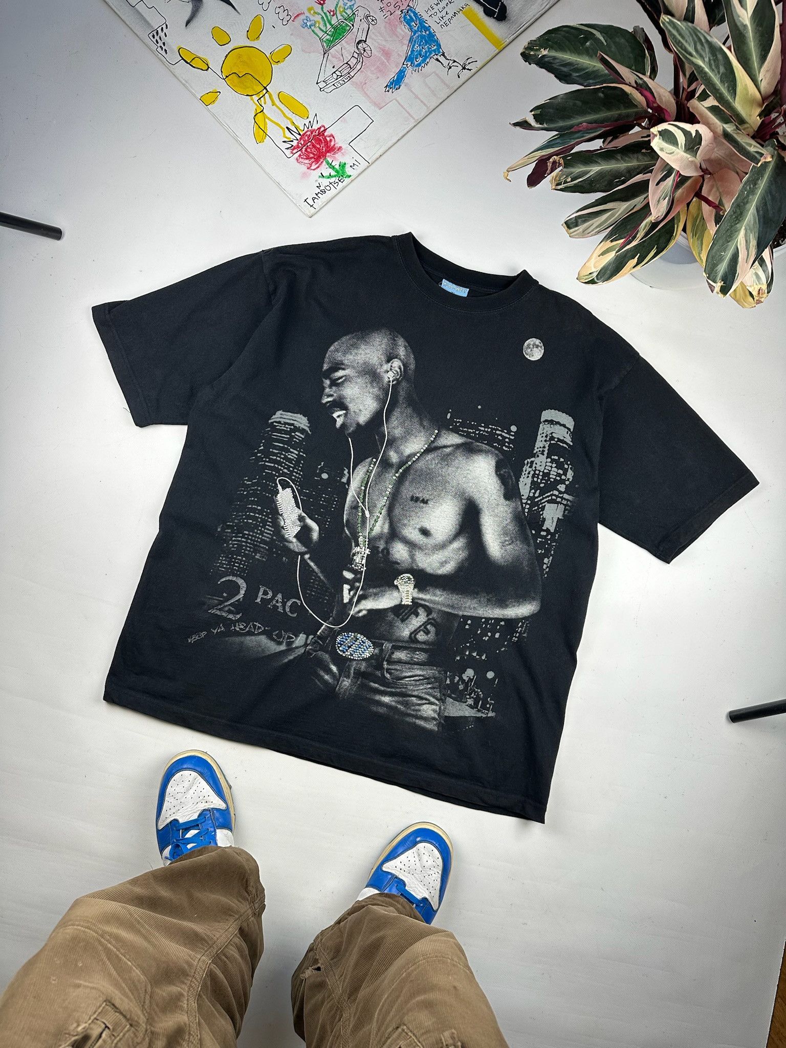 Rap Tees Vintage Tupac Tee 2pac AOP Size US XL / EU 56 / 4 - 1 Thumbnail