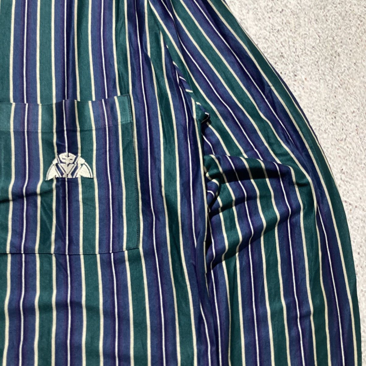 Japanese Brand 🇮🇹 1990s Vintage Pavesi Polvato Silk Striped Shirt Luxury Size US L / EU 52-54 / 3 - 7 Thumbnail