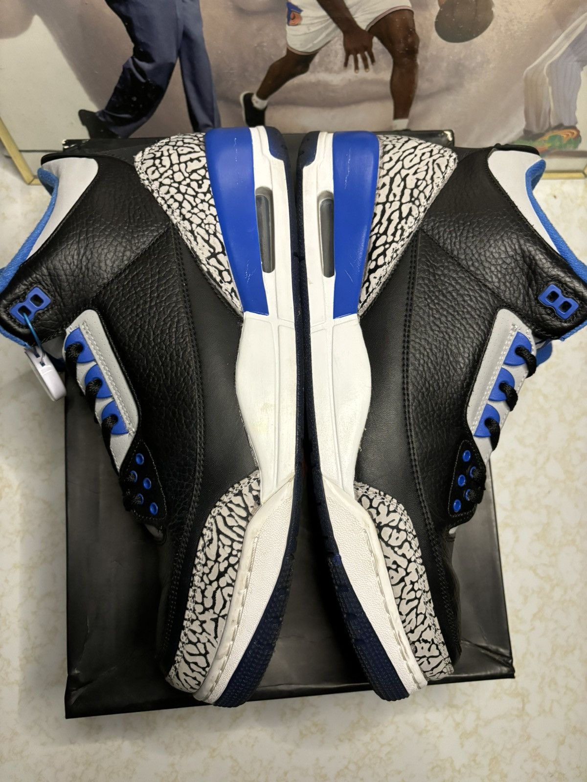 Jordan Brand Jordan Retro 3 ‘sport blue’ Size US 13 / EU 46 - 4 Thumbnail