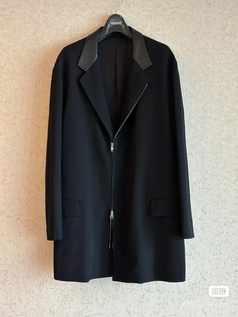 Yohji Yamamoto yohji yamamoto00 AW zip-up jacket with cowhide collar jacke Size US L / EU 52-54 / 3 - 1 Thumbnail