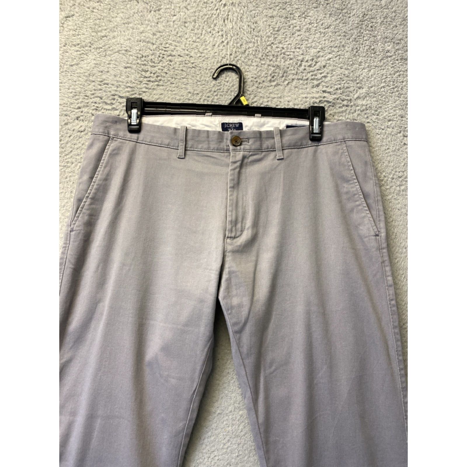 J.Crew J. Crew Men's Slim Fit Chino Pants 36x32 Gray Cotton Mid-Rise Khakis 5-Pocket Size US 36 / EU 52 - 2 Thumbnail