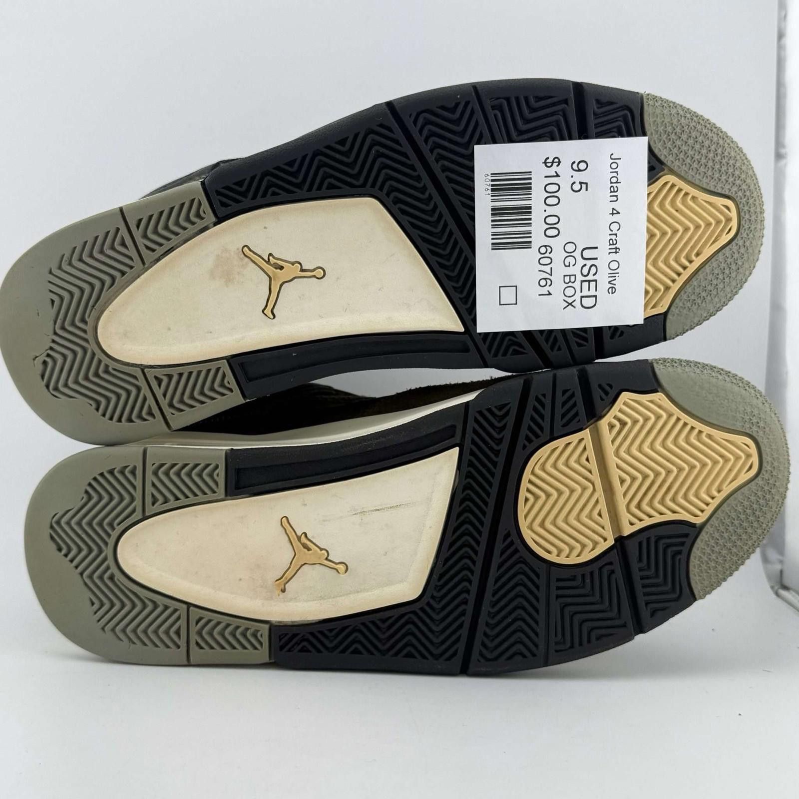 Jordan Brand og box Air Jordan 4 Retro SE Craft Olive 9.5 Used OG Box Size US 9.5 / EU 42-43 - 6 Thumbnail