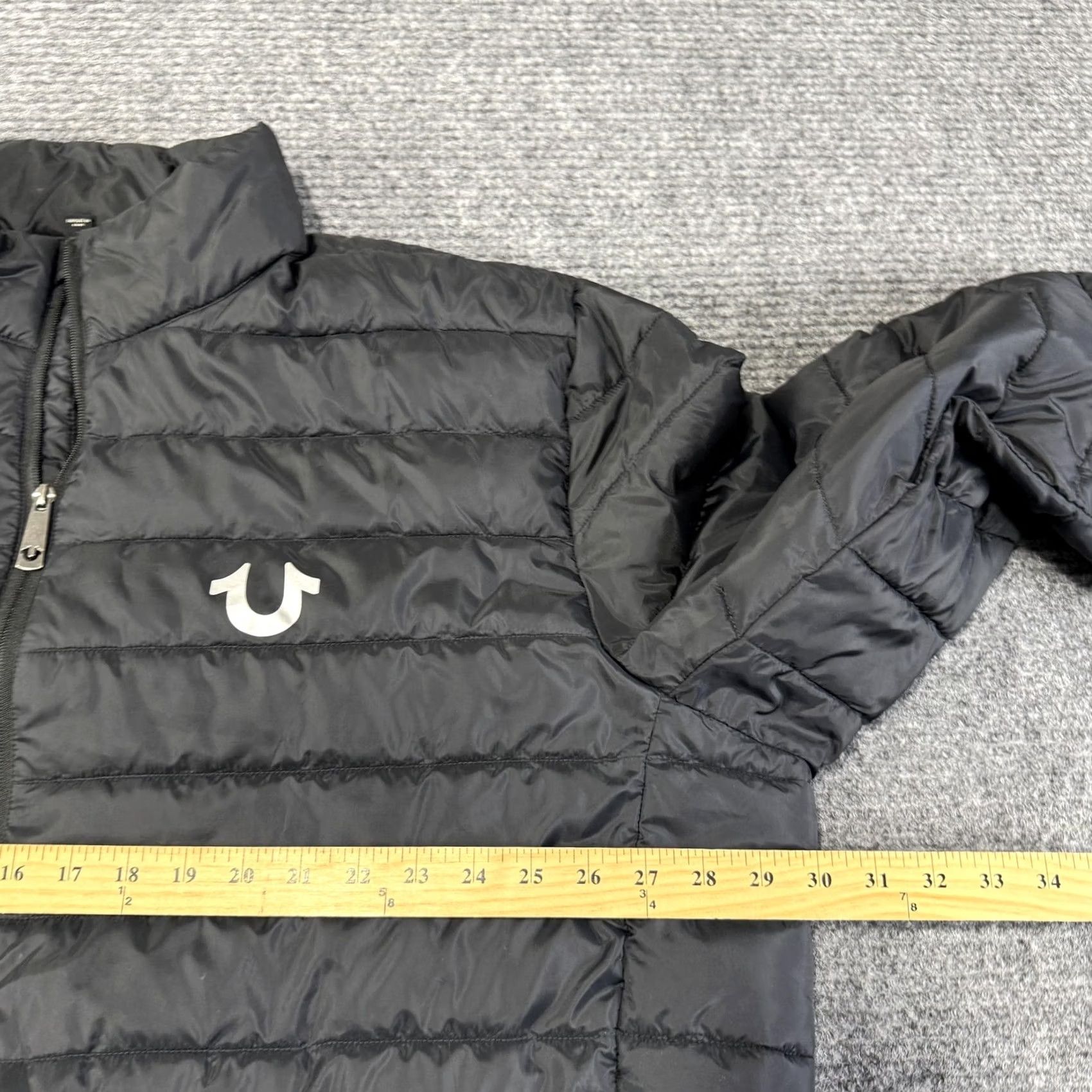 True Religion True Religion Jacket Mens 3XL Black Light Puffer Quilted Full Zip Horseshoe Logo Size US XXL / EU 58 / 5 - 6 Thumbnail
