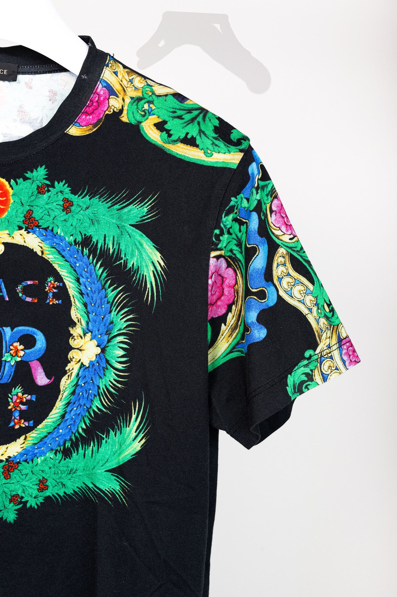 Versace Versace Resort 2018 Beverly Palm Graphic Cotton T-Shirt Size US M / EU 48-50 / 2 - 5 Thumbnail